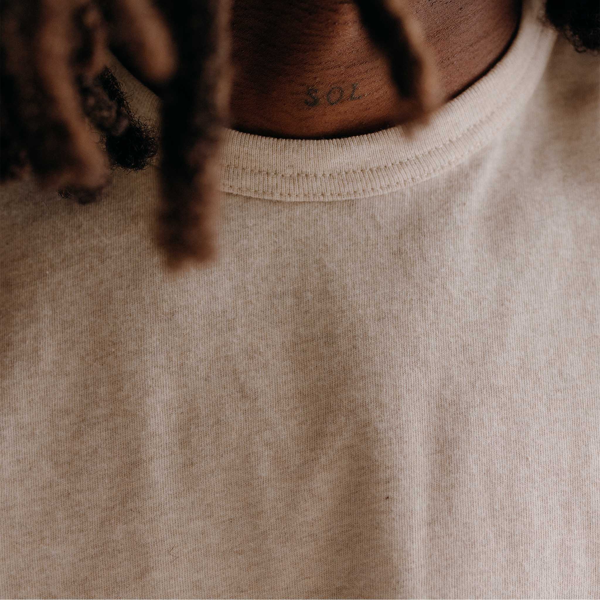 The Organic Cotton Tee in Heather Oat | Modern Menswear by yycbvcnbmmnbm