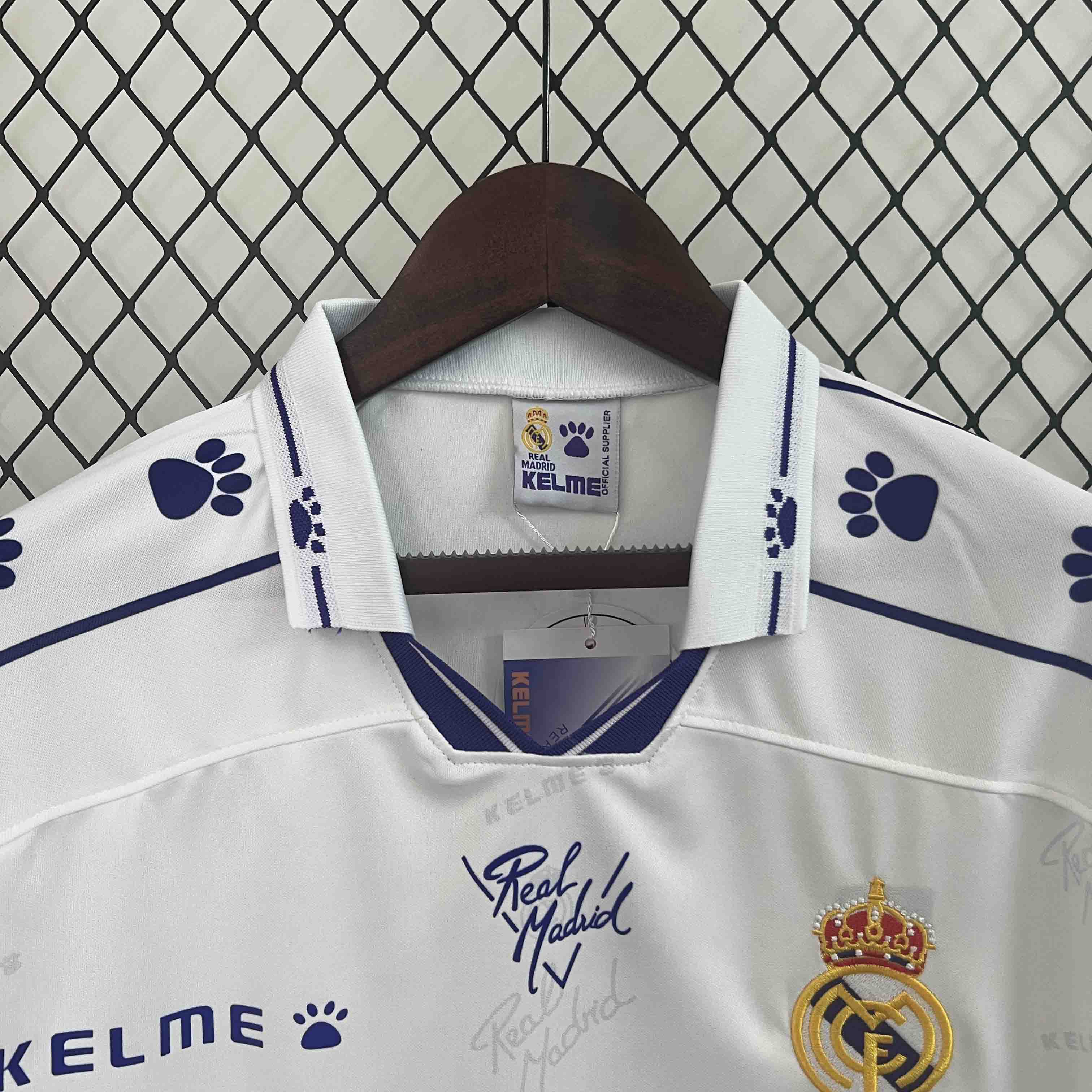 AlphaJersey-Retro Real Madrid 1994-96 Home Long Sleeve Jersey
