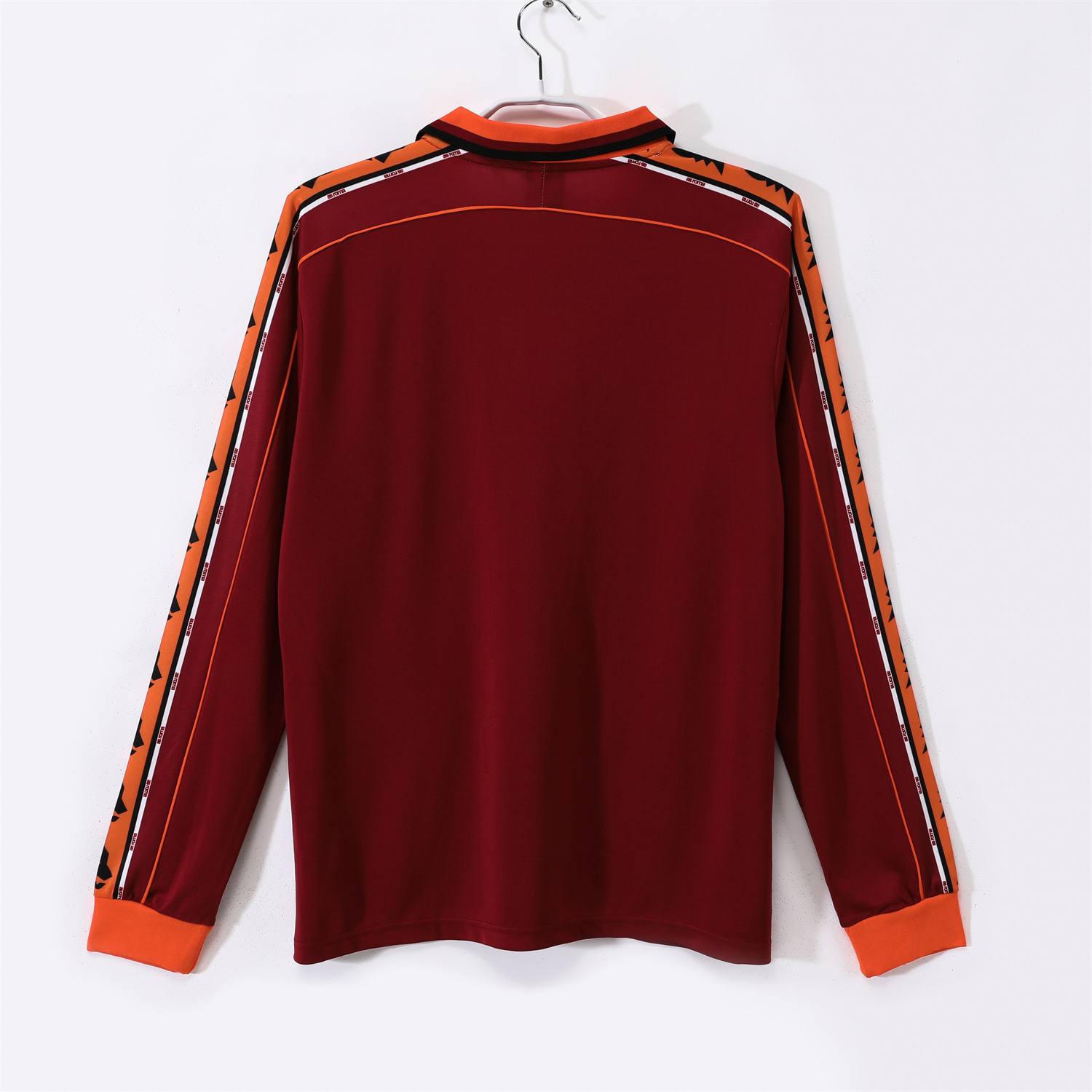 AlphaJersey-Retro Roma 1998-99 Home Long Sleeves Jersey