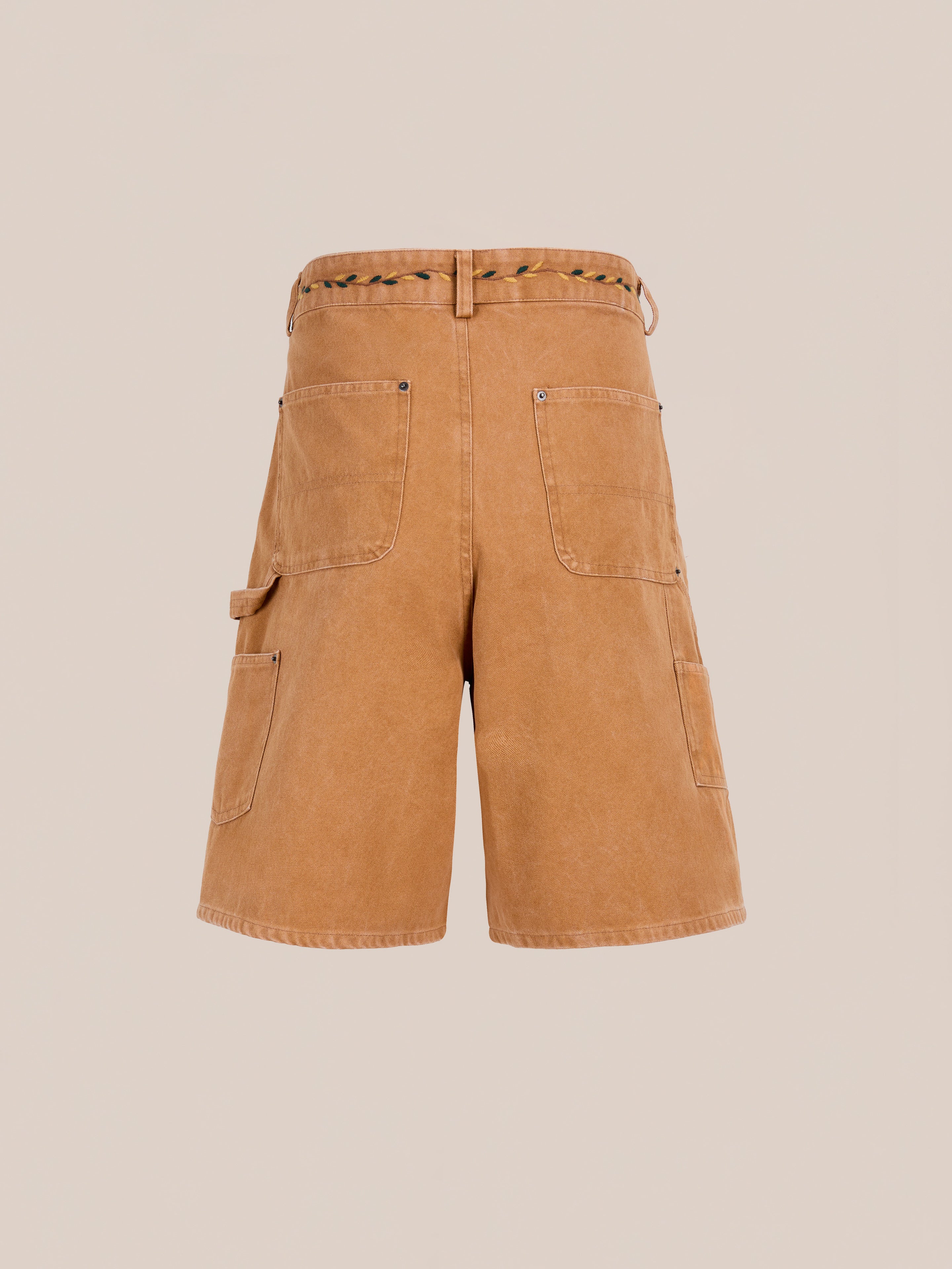 Canvas Embroidered Shorts | Modern Menswear by yycbvcnbmmnbm