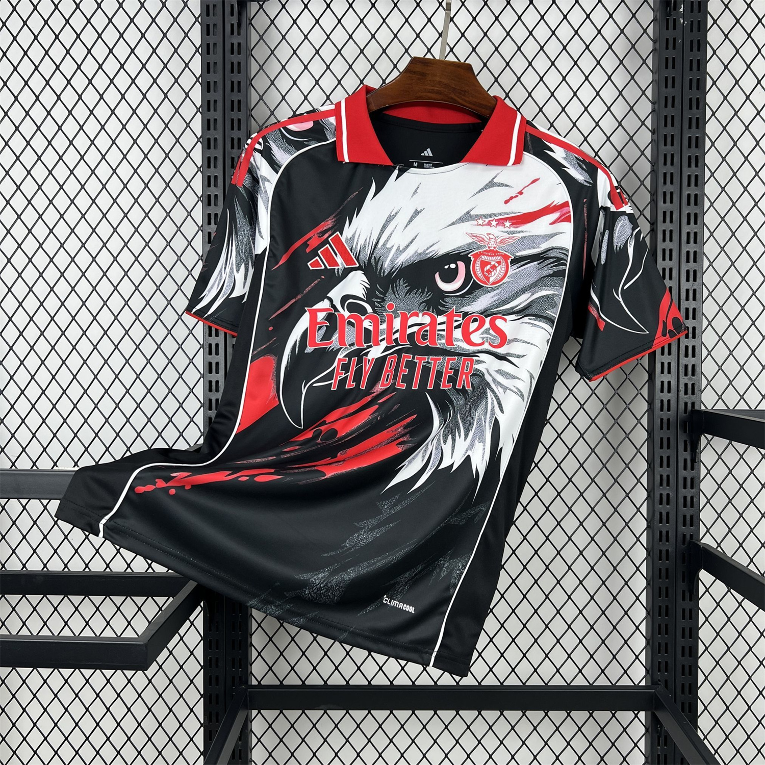 AlphaJersey-Benfica 25-26 White Eagle Black Special Jersey - Fans Version