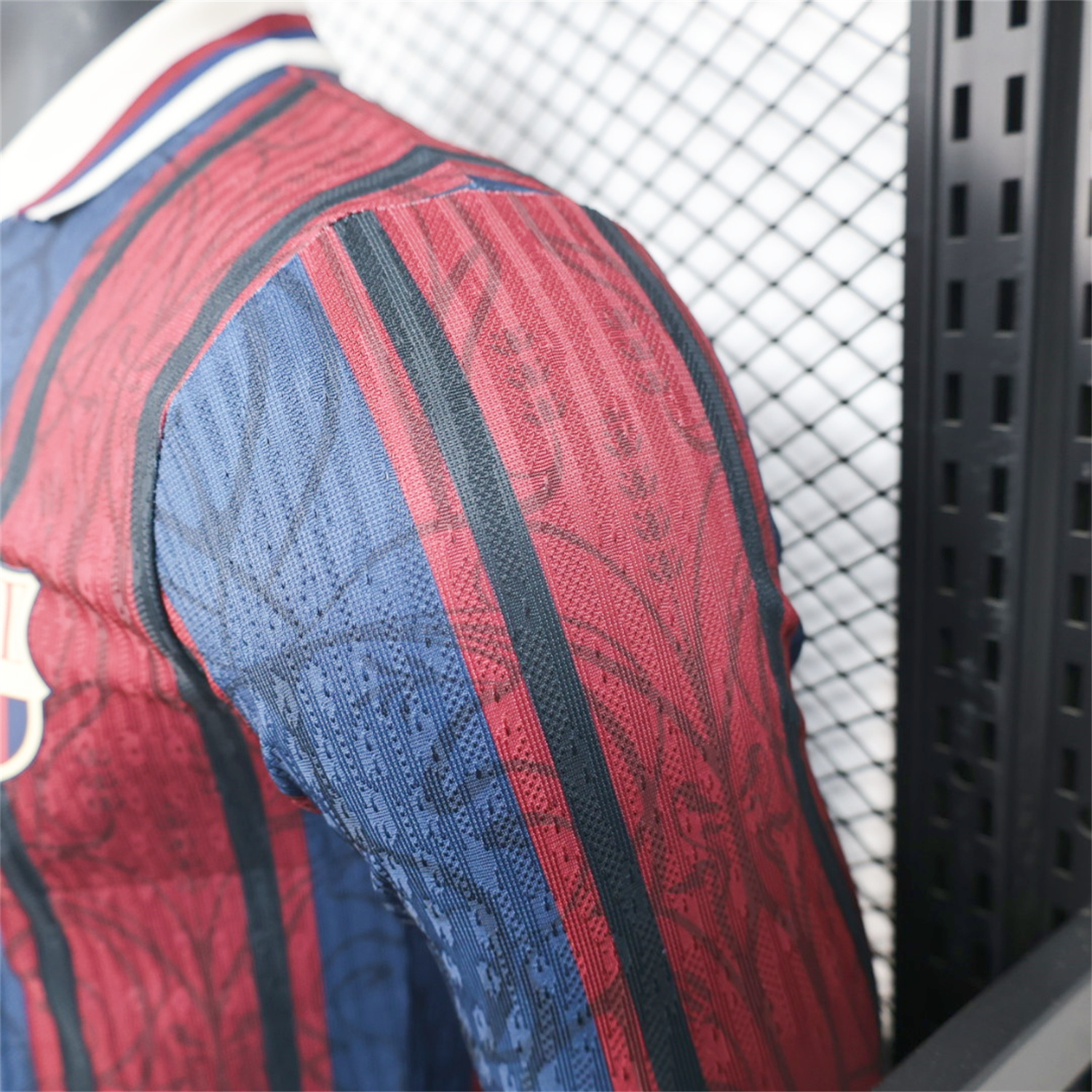 AlphaJersey-Barcelona 25-26 125th Anniversary Throwback Long Sleeves Jersey - Player Version