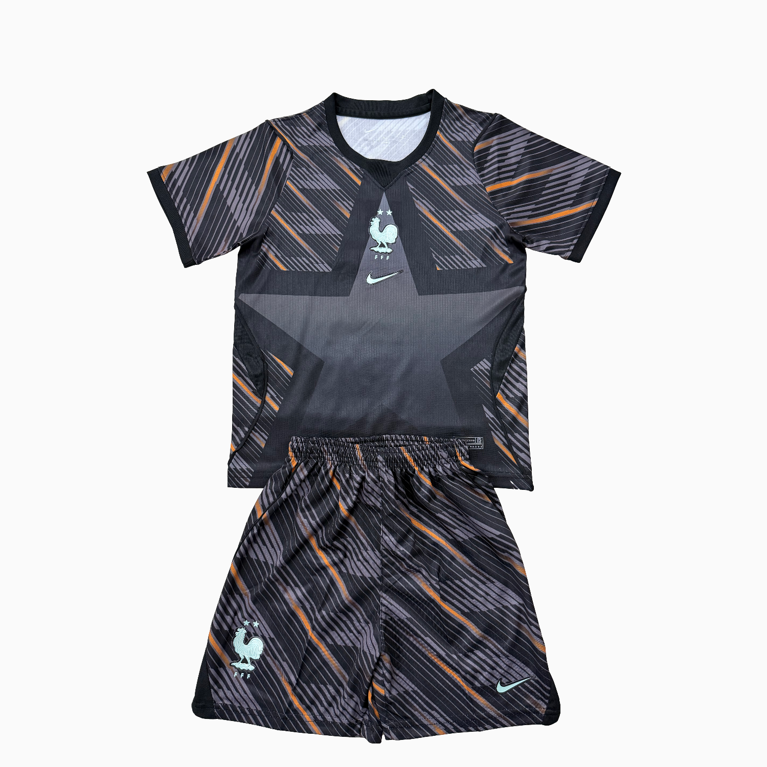 AlphaJersey-France 2026 Goalkeeper Black Men's Adult Jersey Set - Fans Version