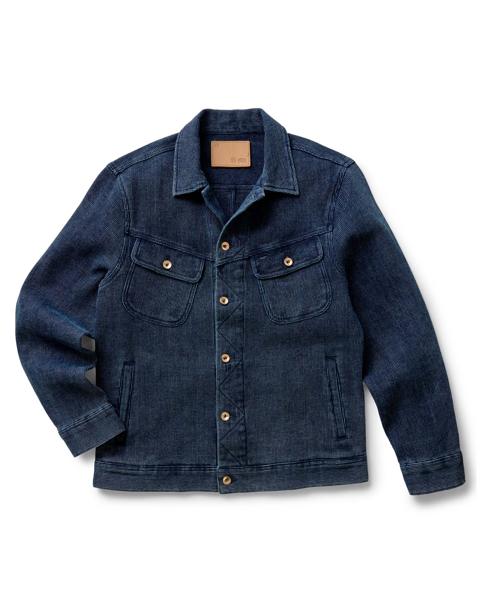 The Long Haul Jacket in Rinsed Indigo Waffle | Modern Menswear by yycbvcnbmmnbm