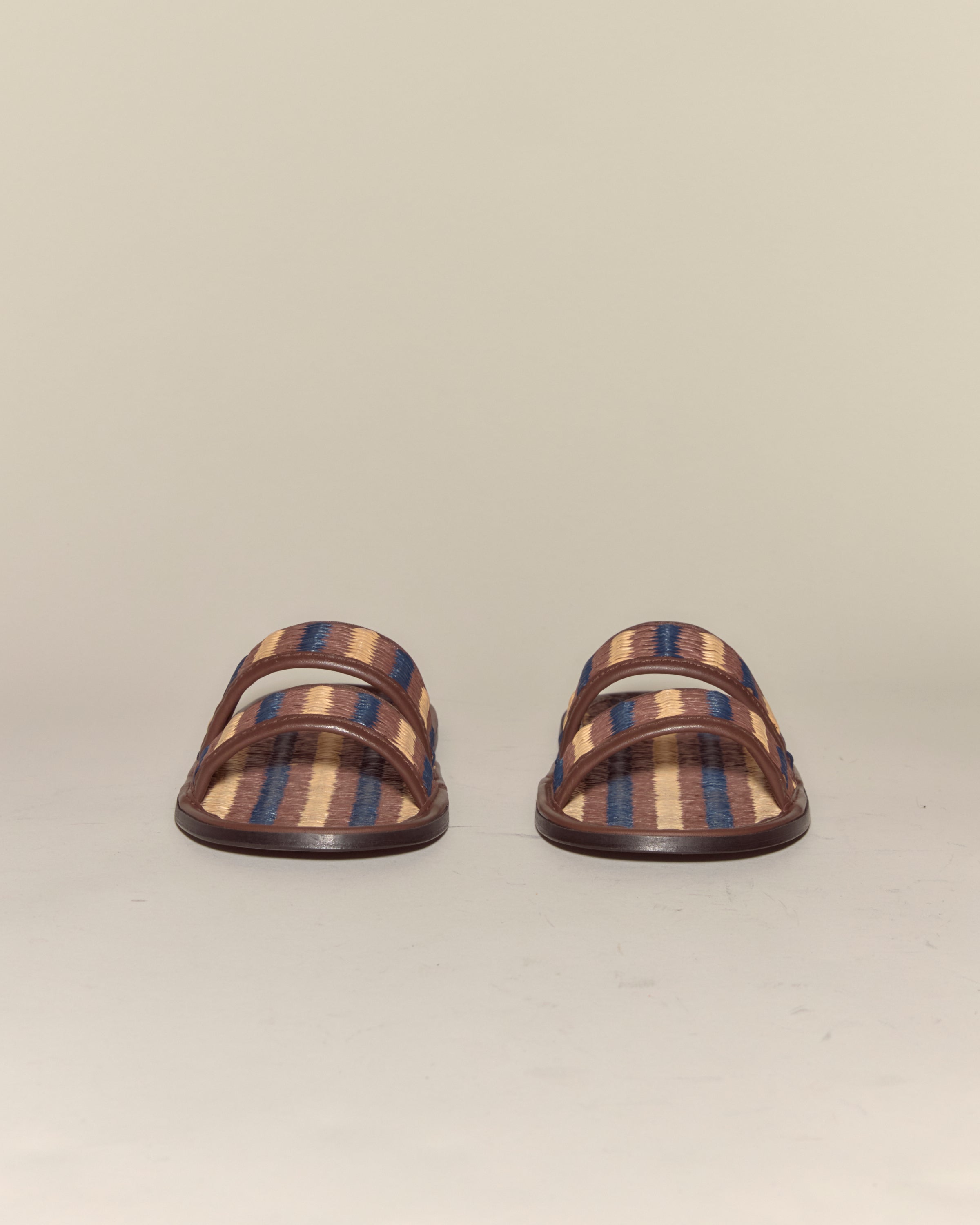 Duotone Summer Slides - Brown/Blue | Modern Menswear by yycbvcnbmmnbm