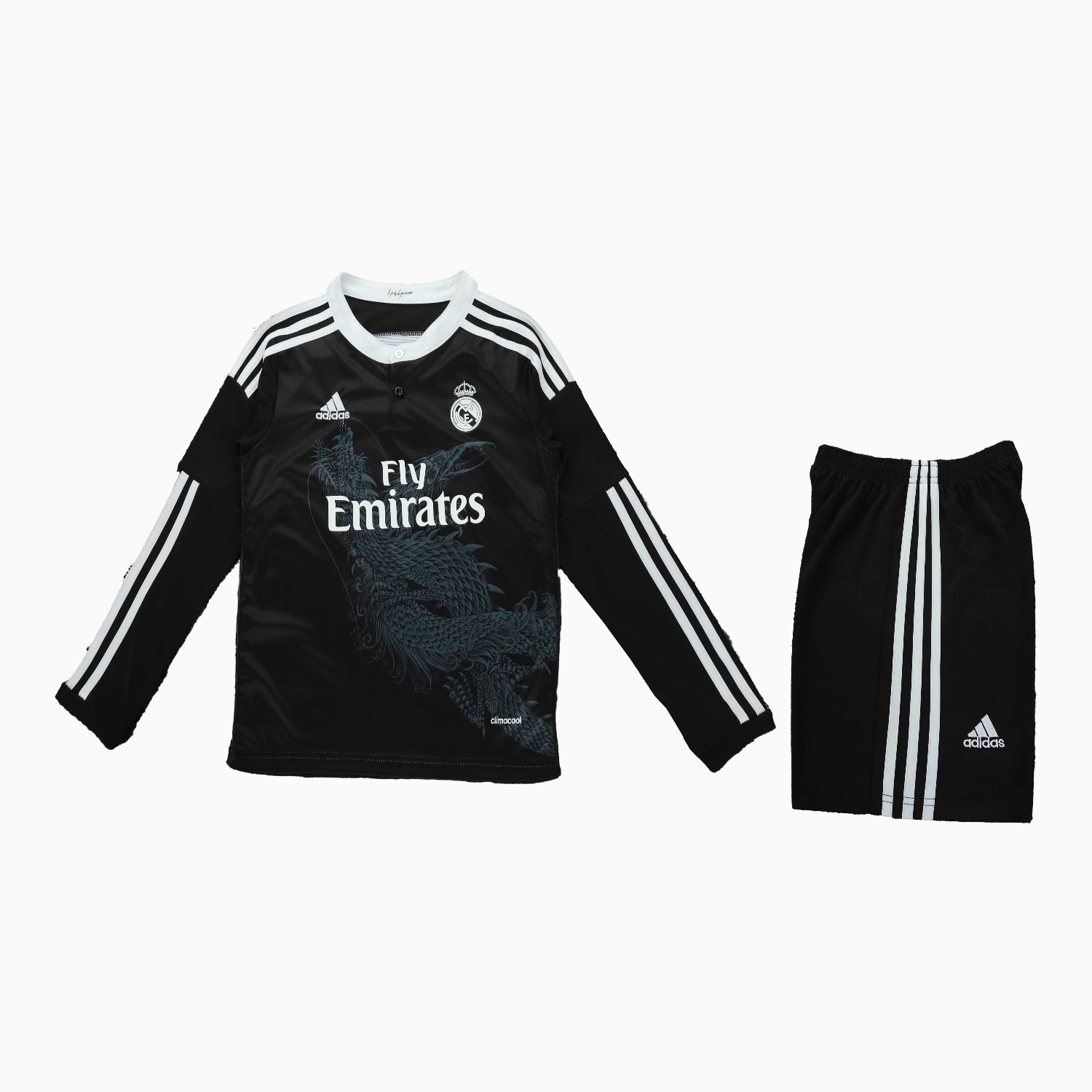 AlphaJersey-Retro Real Madrid 2014-15 Third Long Sleeves Kids Kit