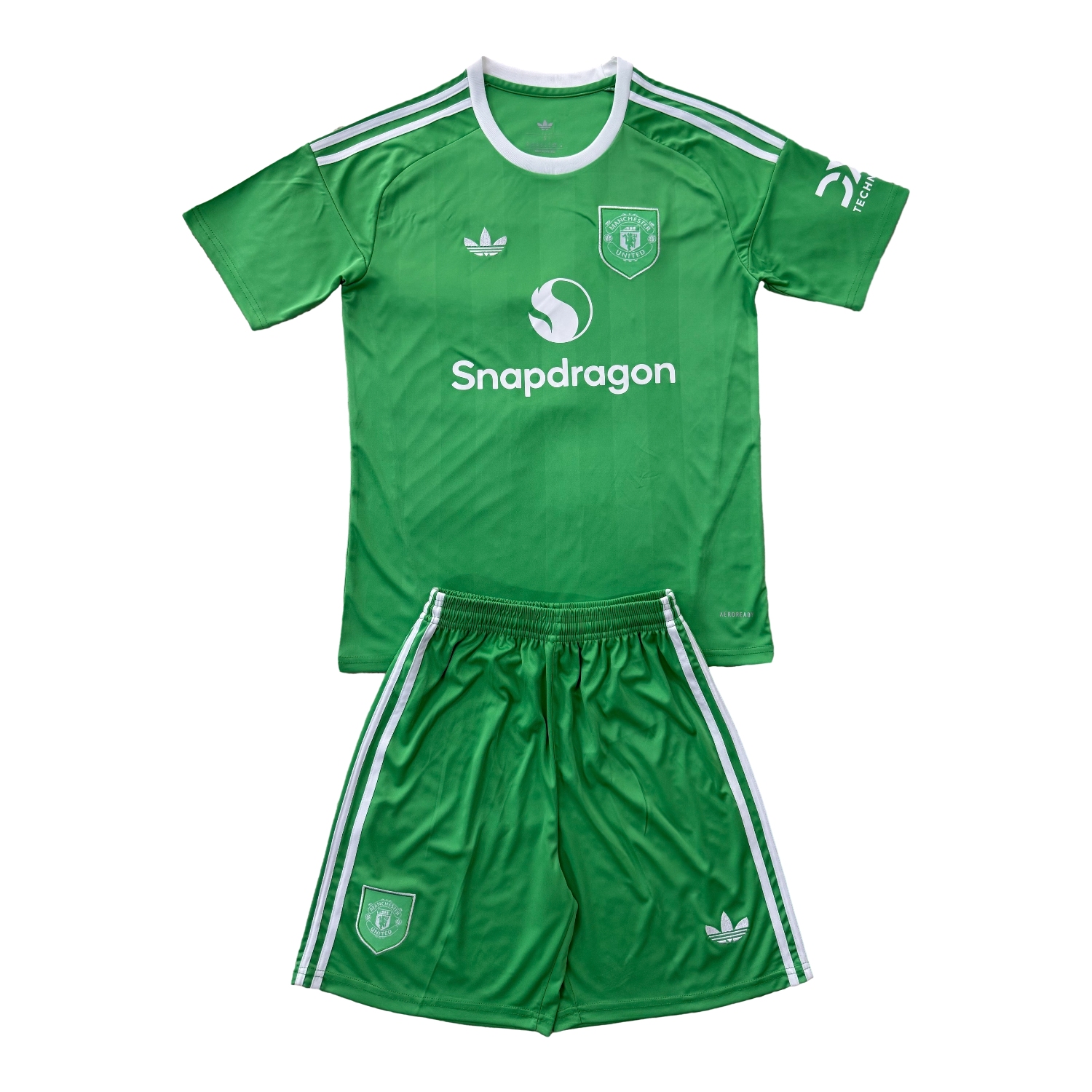 AlphaJersey-Manchester United 25-26 Green Goalkeeper Men's Adult Jersey Set - Fans Version
