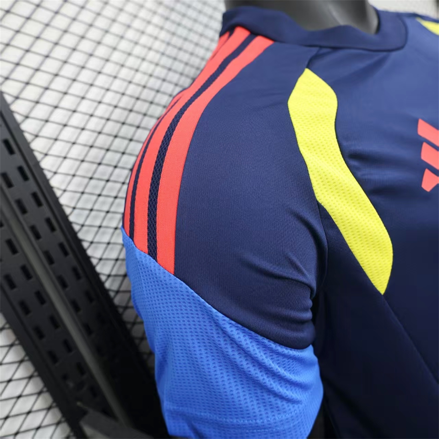 AlphaJersey-Colombia 2026 Dark Blue Pre-Match Training Jersey - Player Version
