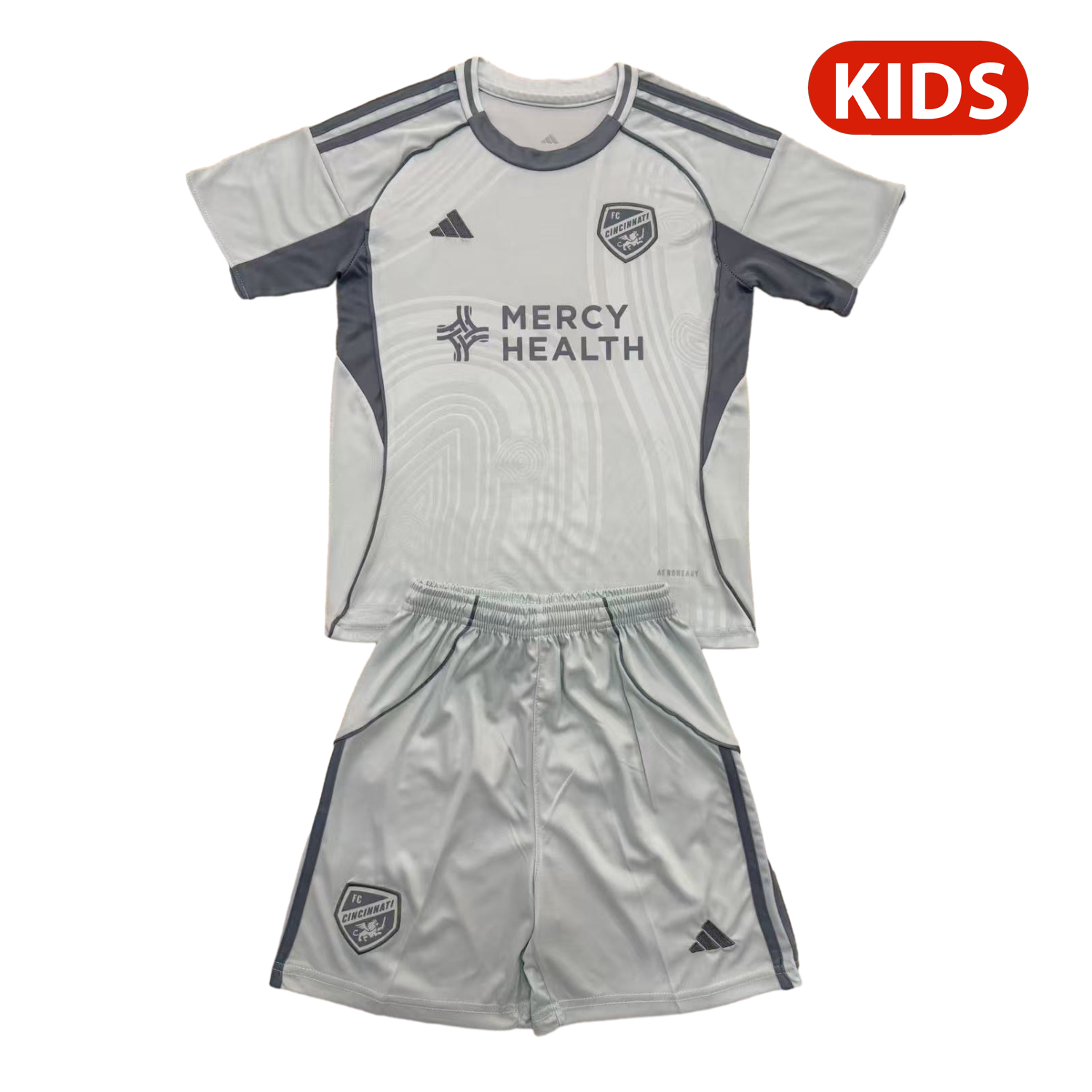 AlphaJersey-Cincinnati 25-26 Light Yellow Pre-Match Training Kids Kit