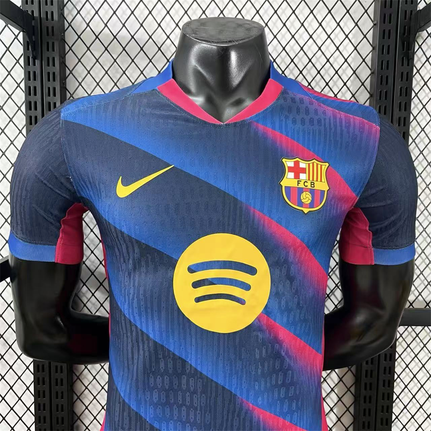 AlphaJersey-Barcelona 25-26 Red And Blue Twill Special Jersey - Player Version