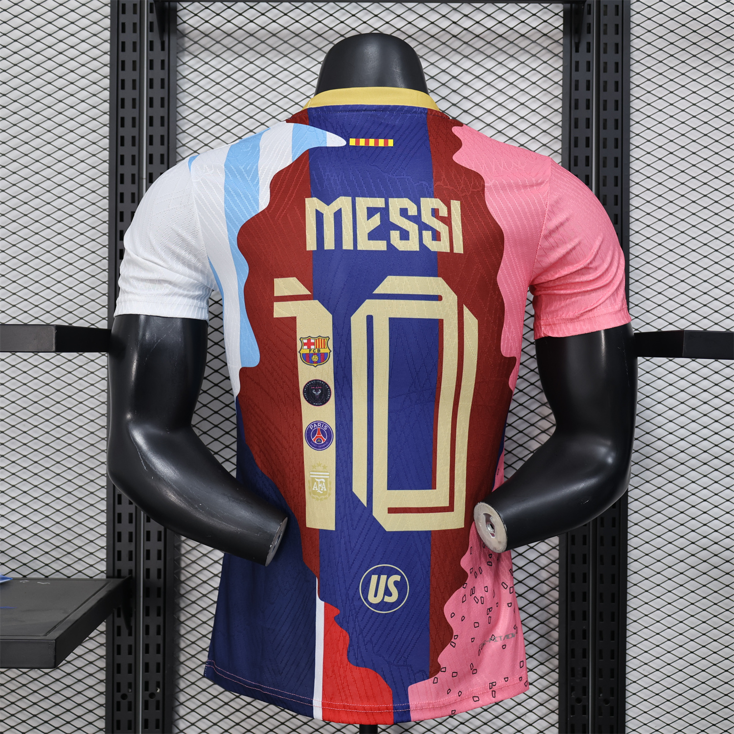 AlphaJersey-Messi Career Commemorative Jersey - Player Version - INT M.A.M Argentina Barcelona Paris Saint-Germain PSG