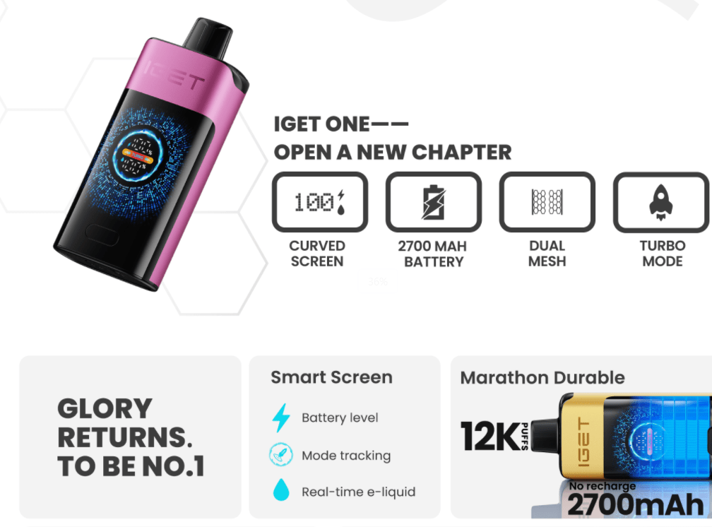 IGET ONE 12k puffs