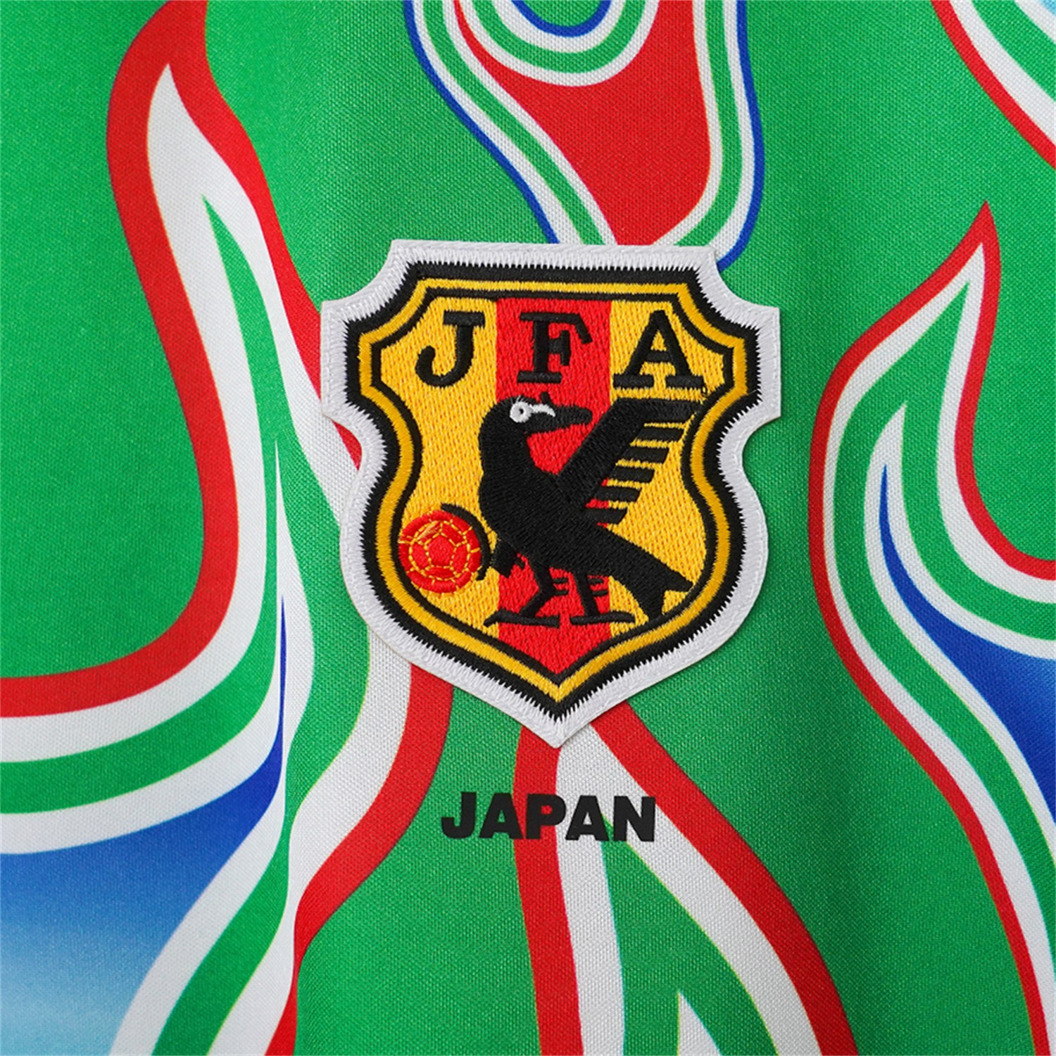 AlphaJersey-Retro Japan 1998 Green Goalkeeper Long Sleeves Jersey