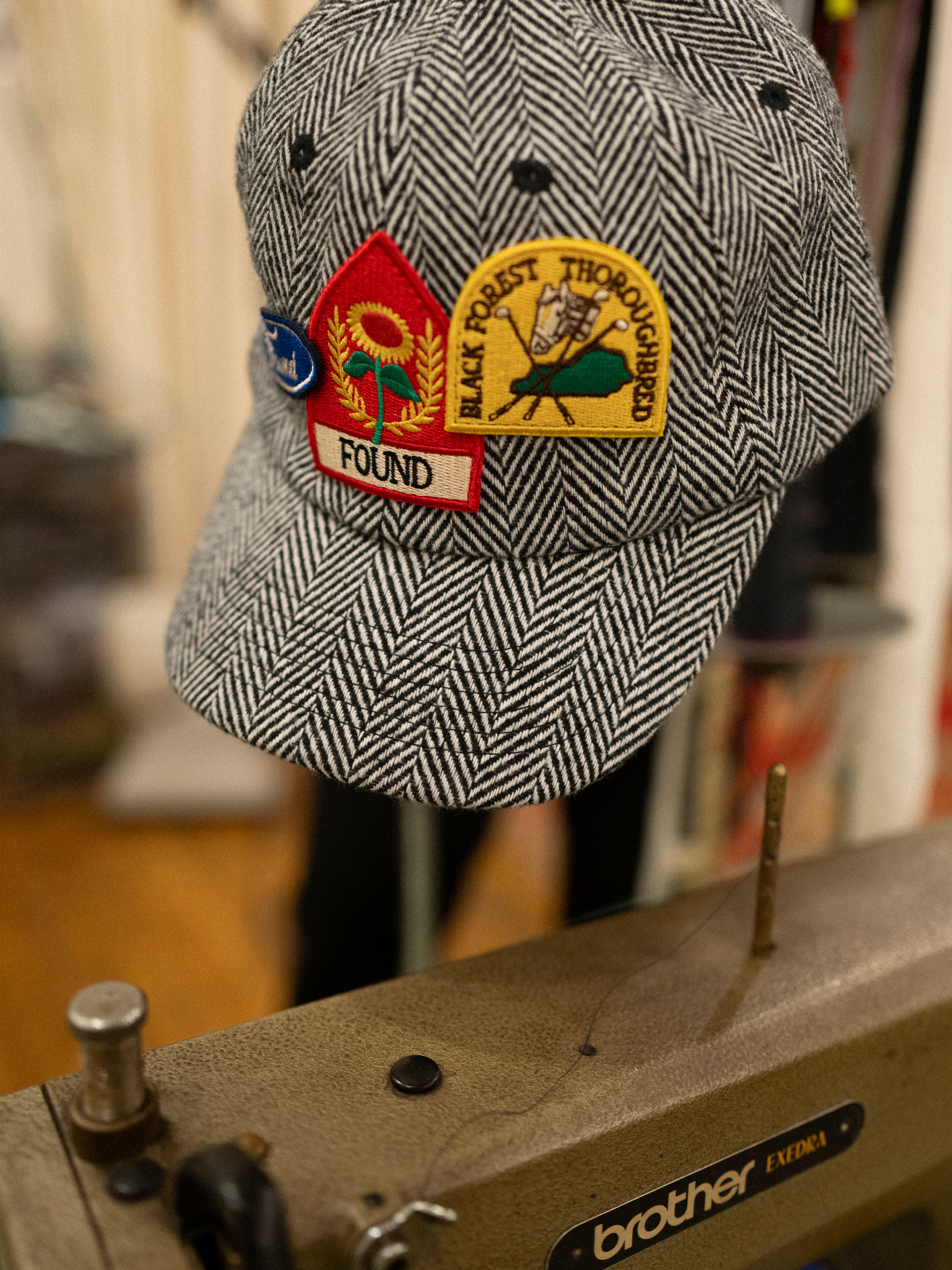 Herringbone Tweed Patch Cap | Modern Menswear by yycbvcnbmmnbm