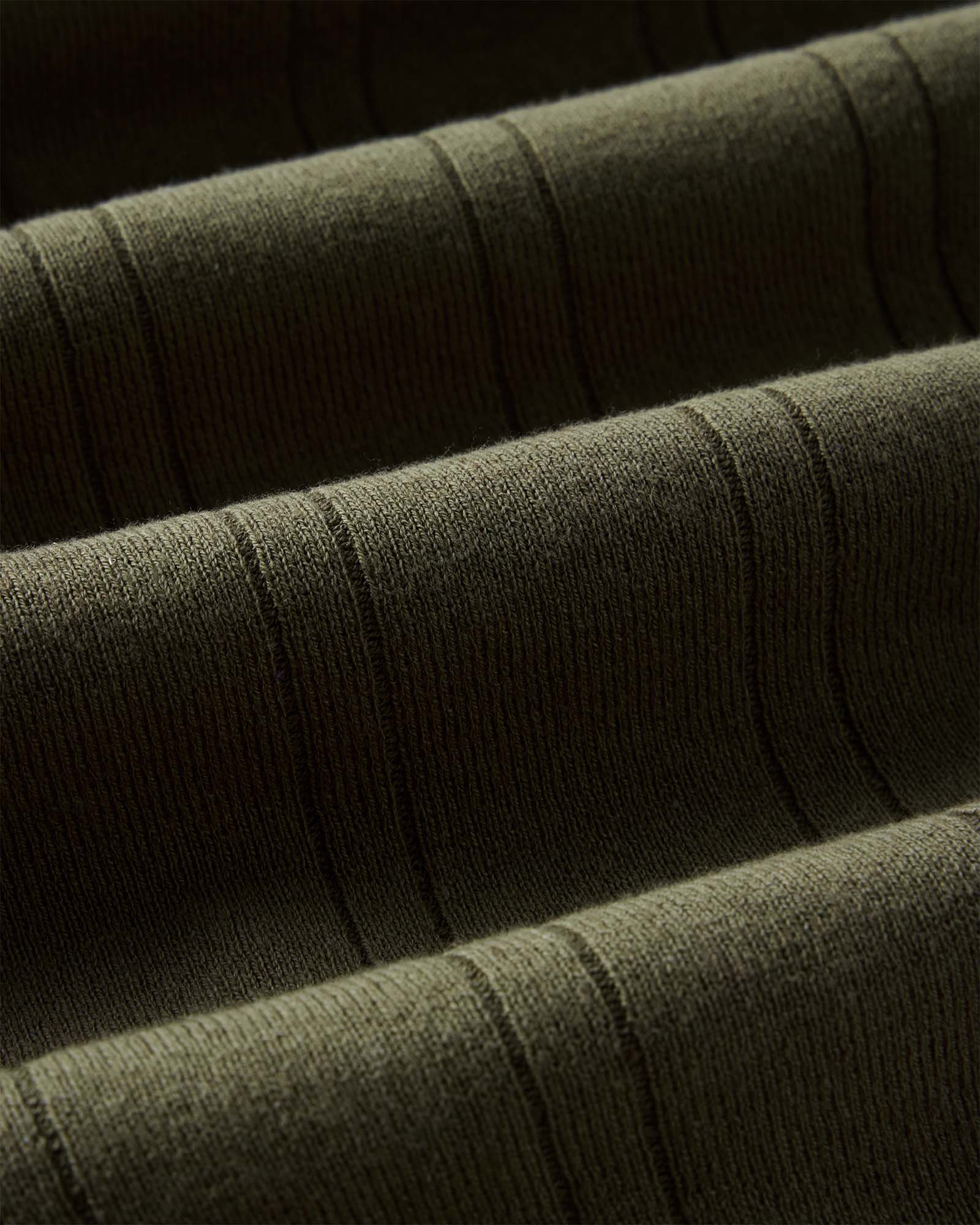 The Valencia Sweater Polo in Heather Cilantro Rib | Modern Menswear by yycbvcnbmmnbm