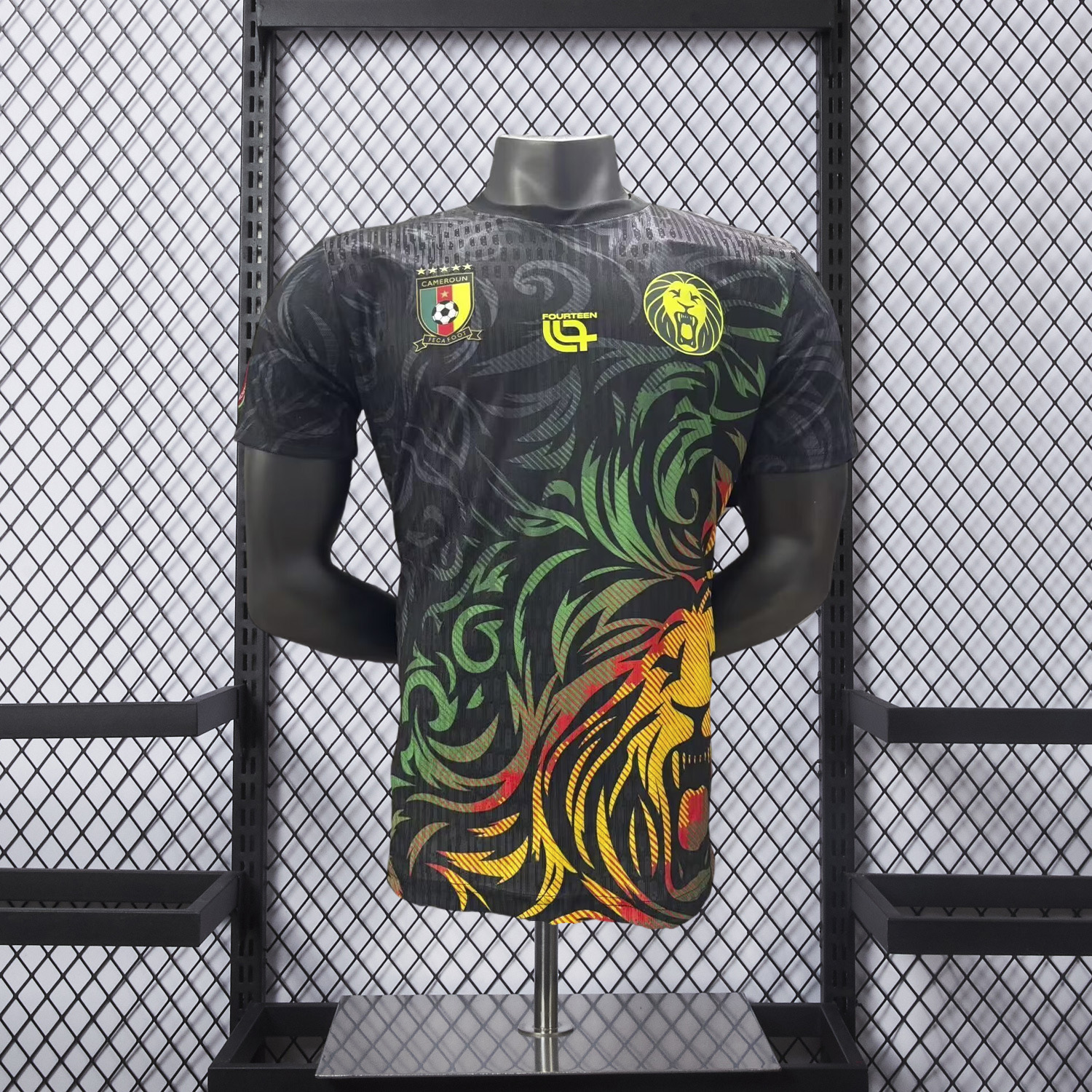 AlphaJersey-Cameroon 2026 Black Special Jersey - Player Version