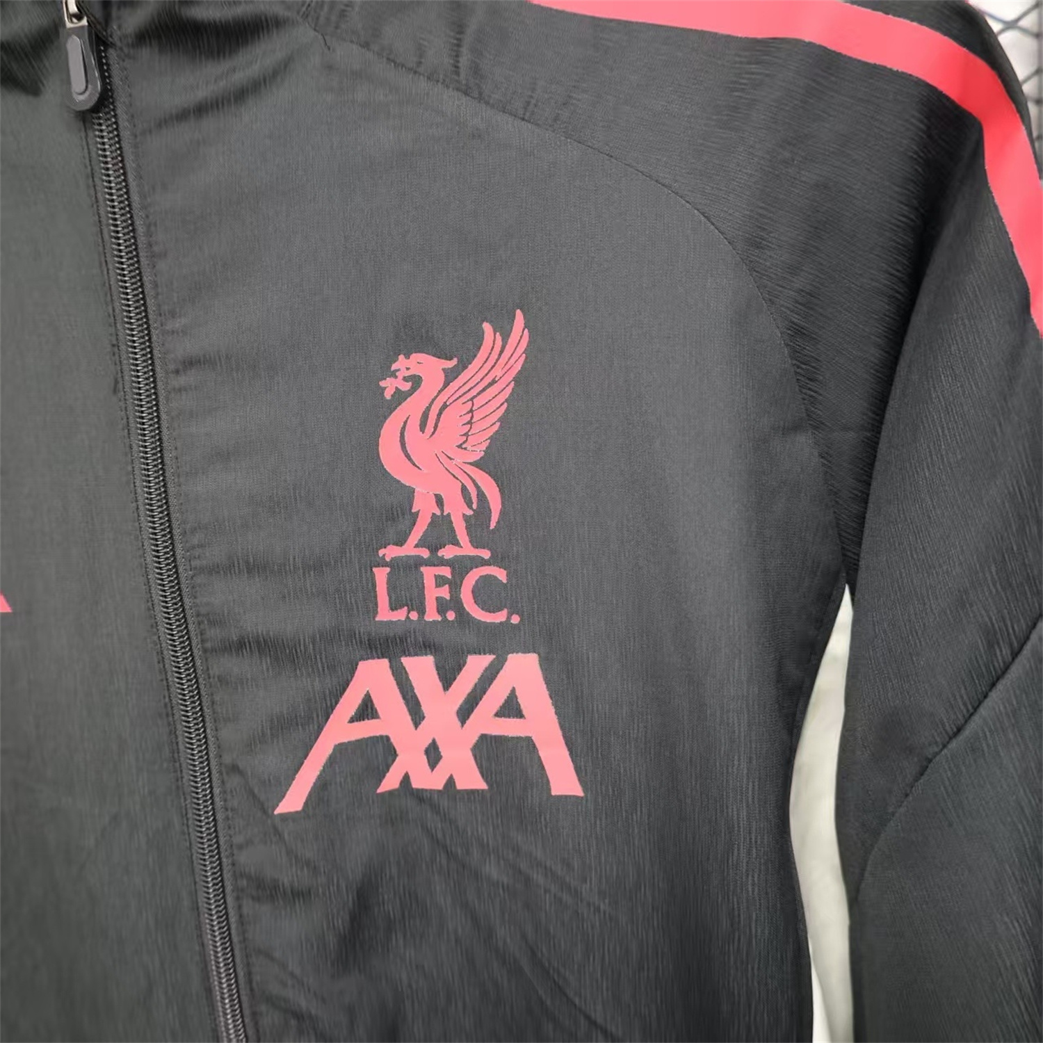 AlphaJersey-Liver.pool 25-26 Black Windbreaker Jacket