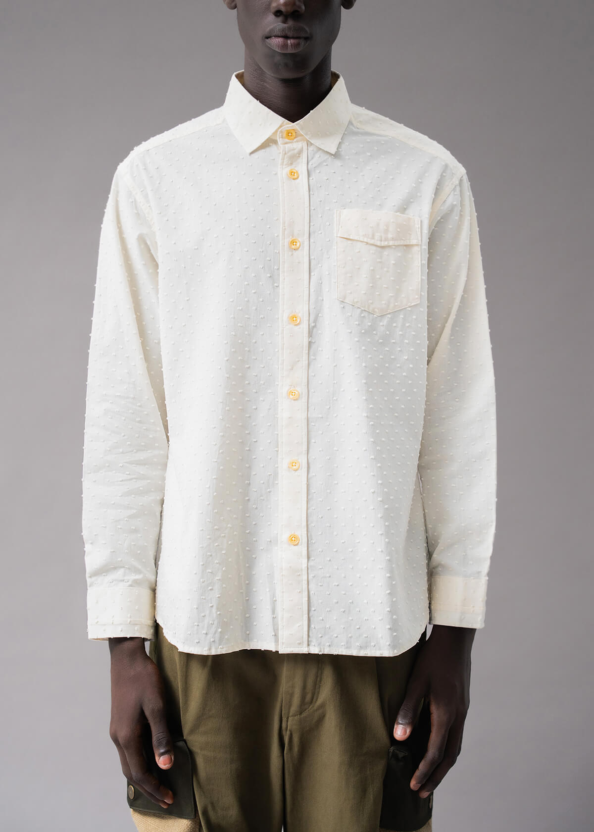 Swiss Dot Shirt | Modern Menswear by yycbvcnbmmnbm