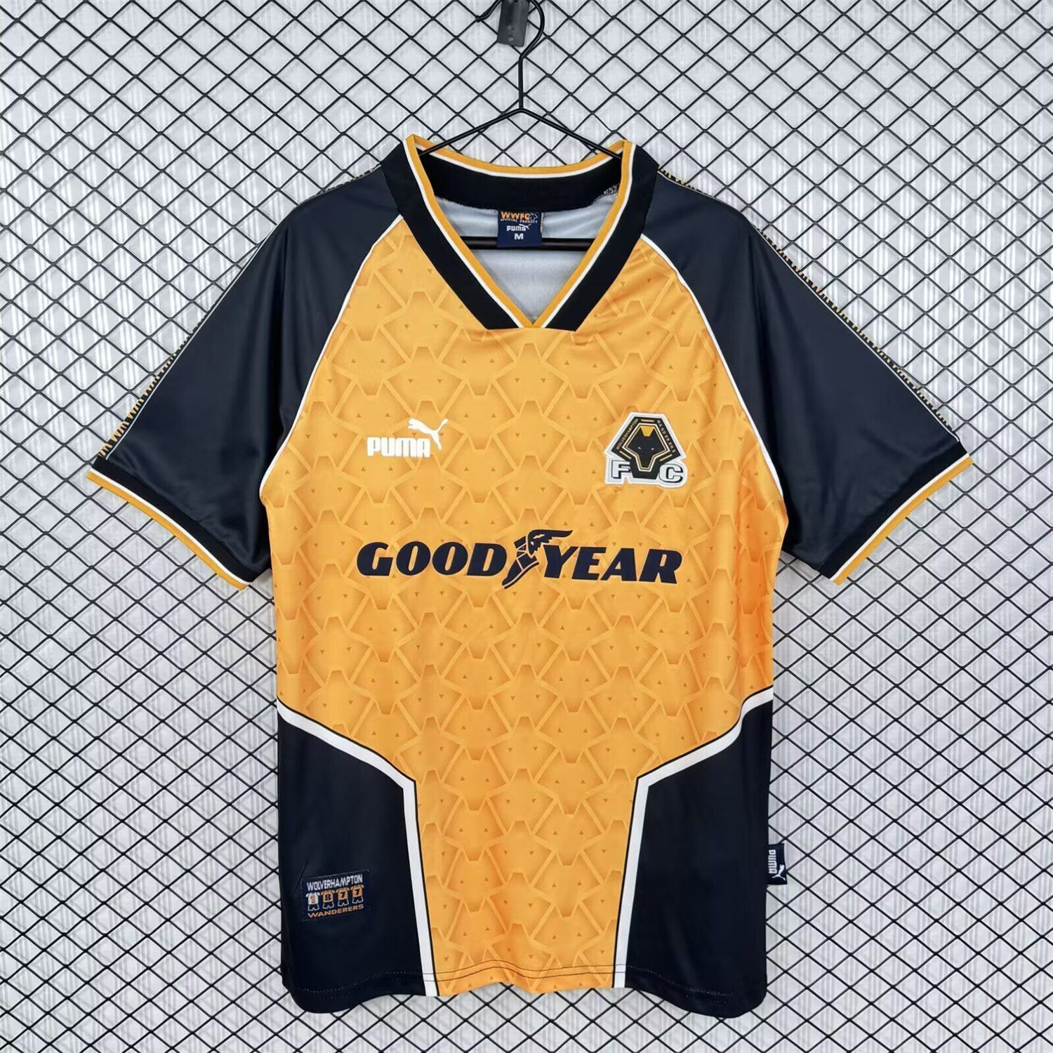 AlphaJersey-Retro Wolverhampton Wanderers Wolves 1996-98 Home Jersey