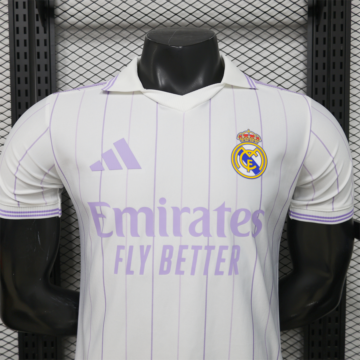 AlphaJersey-Real Madrid 25-26 Retro Style White Polo Jersey - Player Version