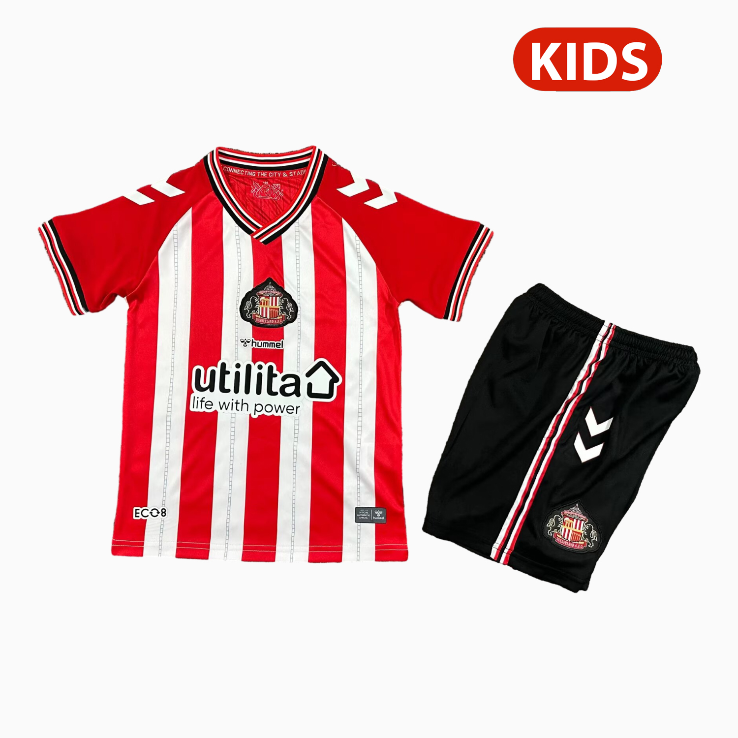 AlphaJersey-Sunderland 25-26 Home Kids Kit