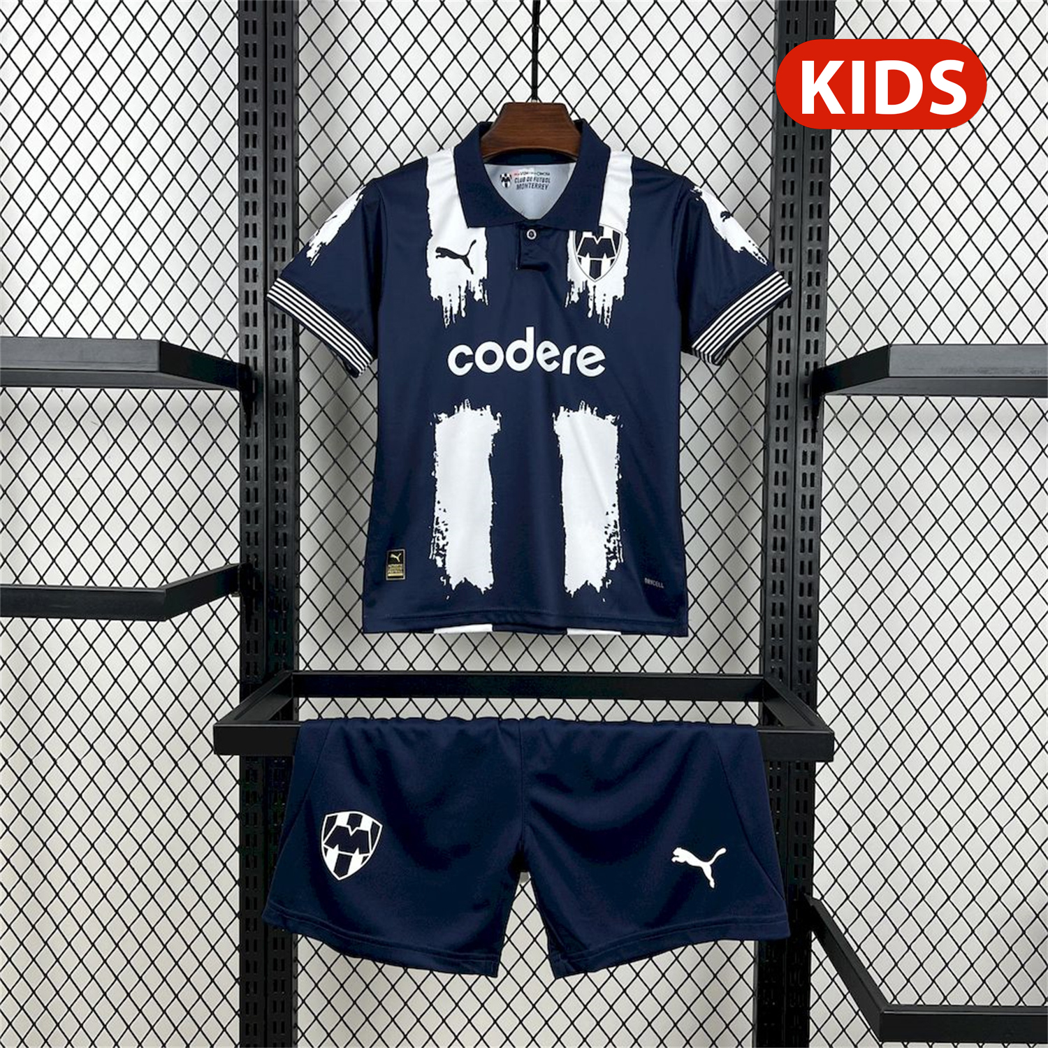 AlphaJersey-Rayados Monterrey 25-26 Club World Cup Home Kids Kit