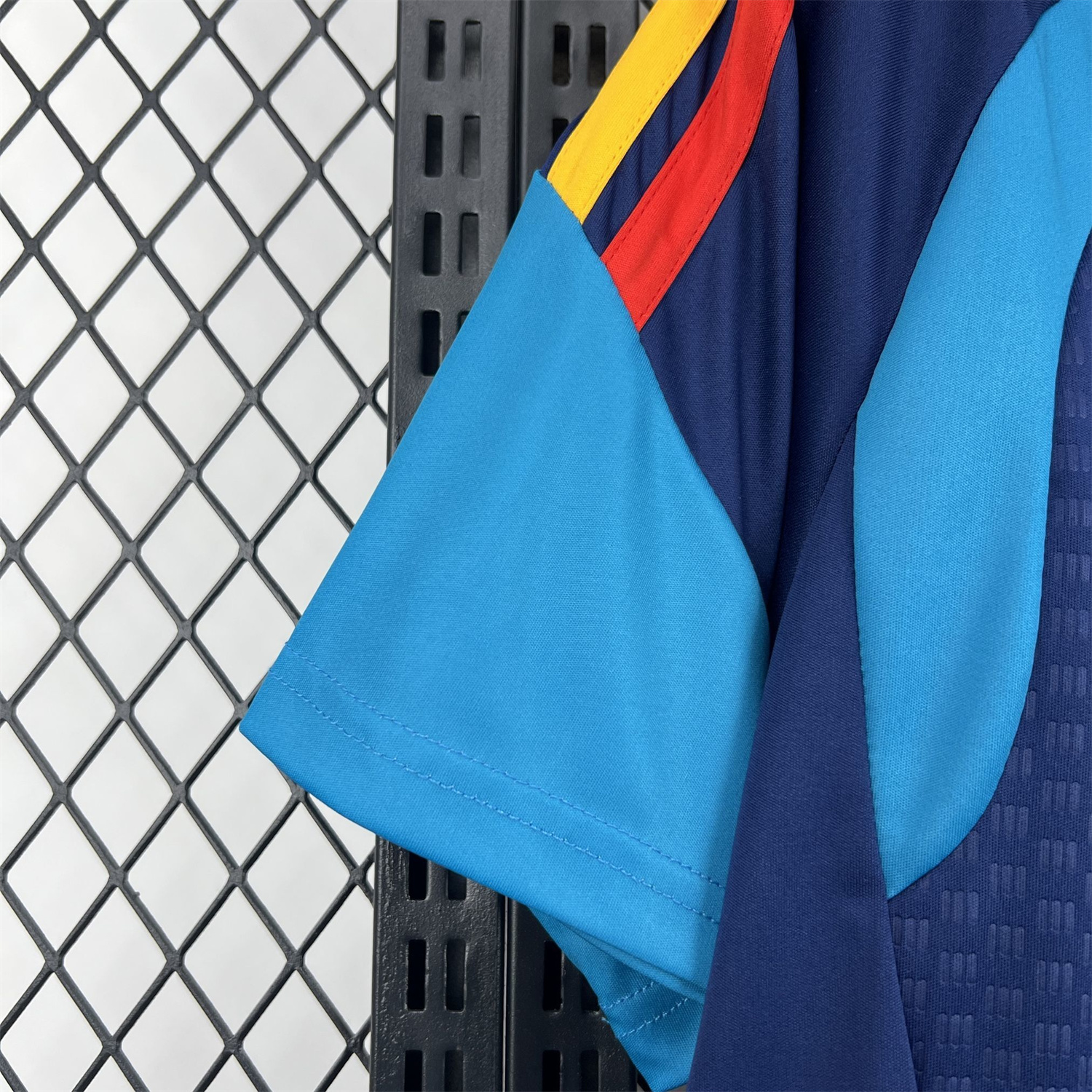AlphaJersey-Spain 2026 Dark Blue Pre-Match Training Jersey - Fans Version