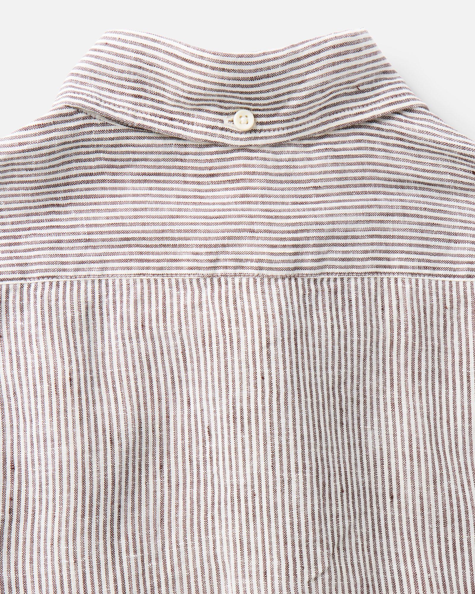 The Jack in Burgundy University Stripe Linen | Modern Menswear by yycbvcnbmmnbm