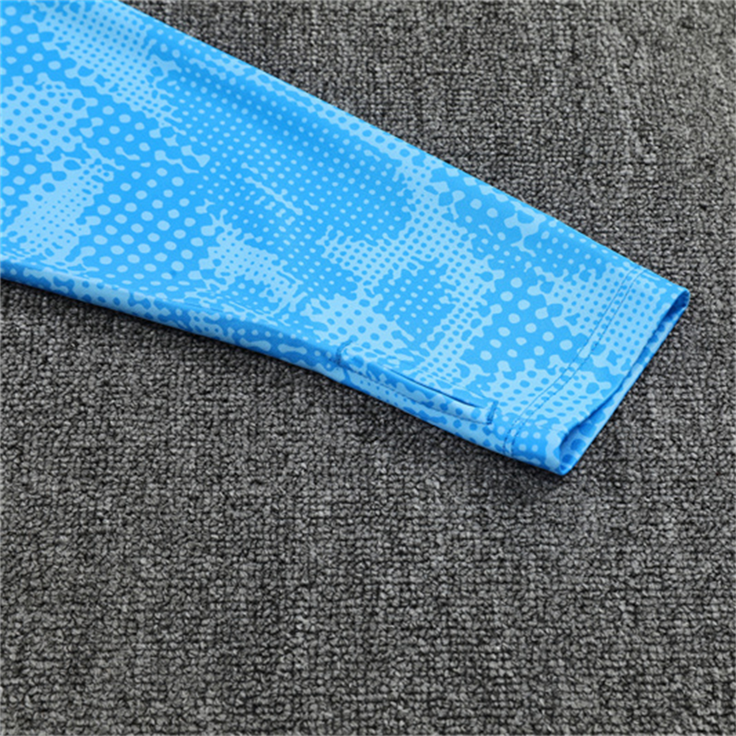 AlphaJersey-Manchester City 25-26 Long Sleeve Training Set -Light Blue Top & Deep Blue Pants