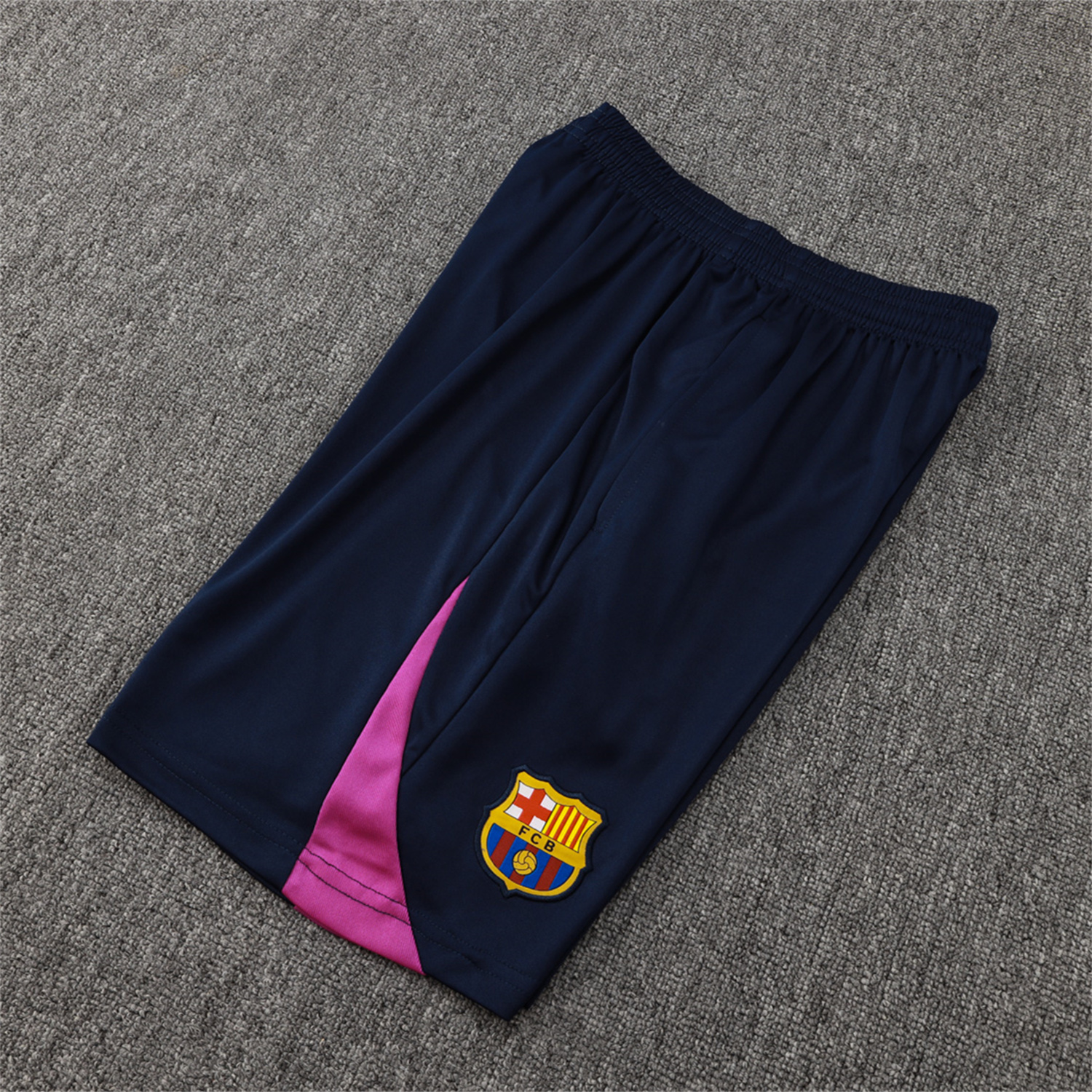 AlphaJersey-Barcelona 25-26 Vest Training Set - Deep Blue Black Vest and Shorts