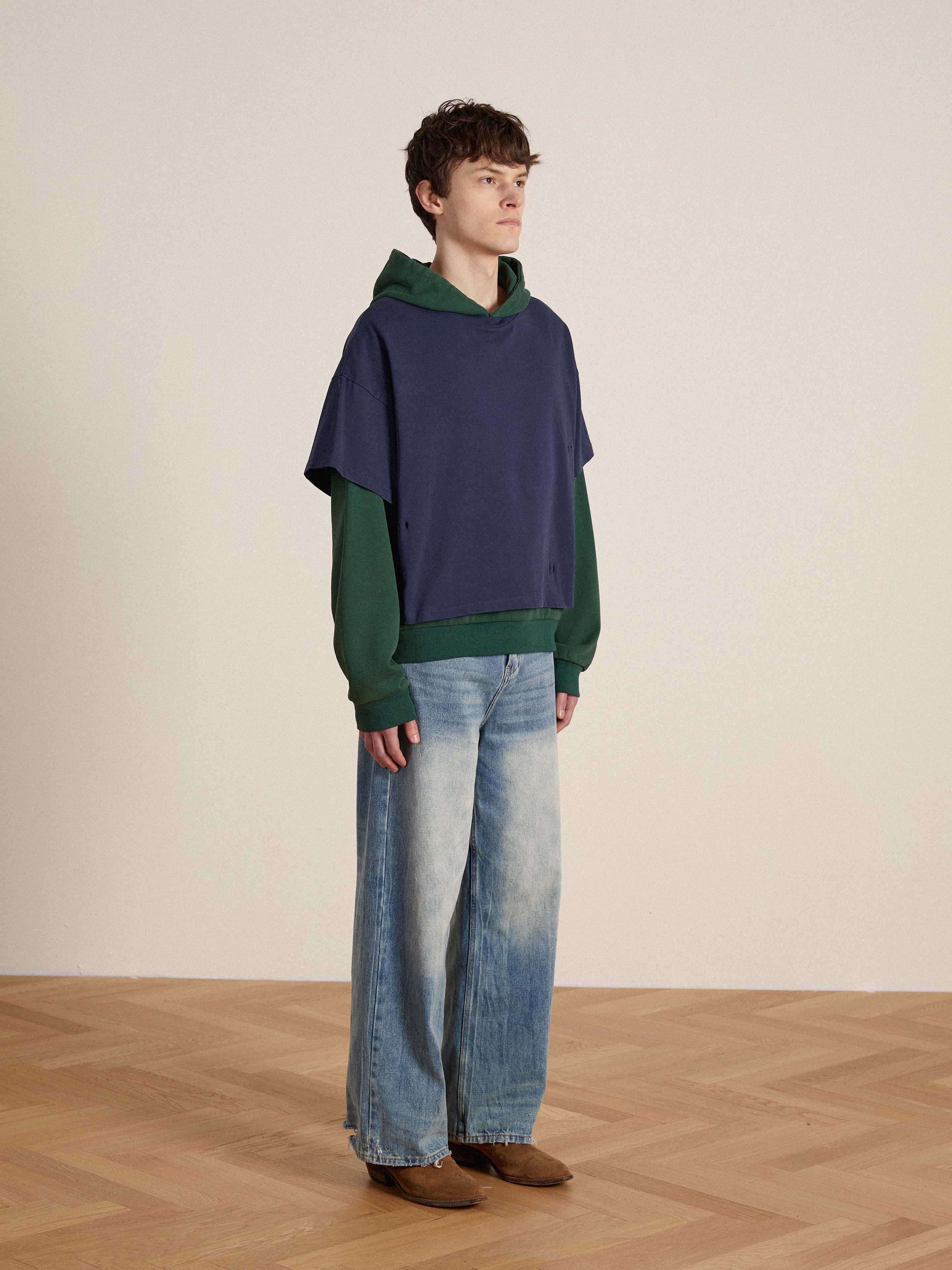 Double Layer Hoodie | Modern Menswear by yycbvcnbmmnbm