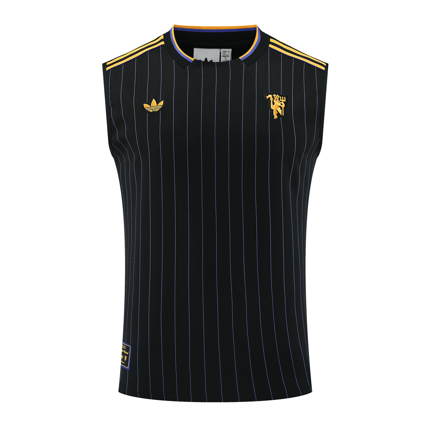 AlphaJersey-Manchester United 25-26 Vest Training Set - Black Top & Black Shorts