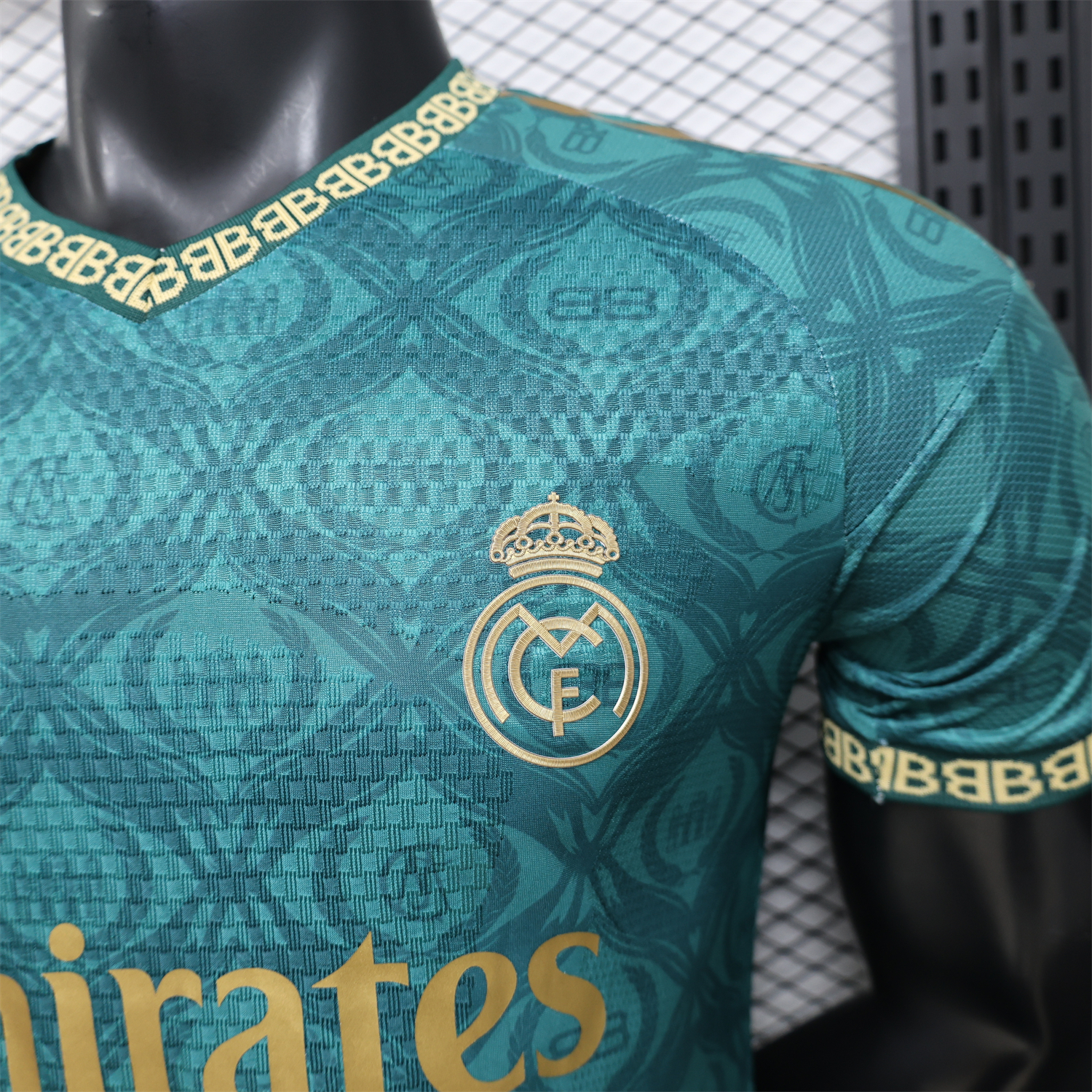 AlphaJersey-Real Madrid 25-26 Dark Green Logos Special Jersey - Player Version