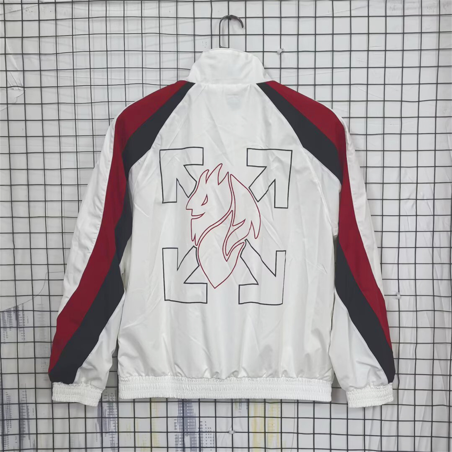 AlphaJersey-AC Milan 25-26 Windbreaker Jacket - White And Red