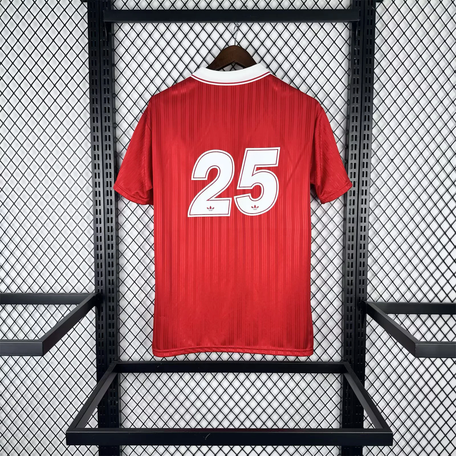 AlphaJersey-Bohemian 25-26 Oasis Originals Tour White Sponsors Red Jersey With Number 25 - Fans Version