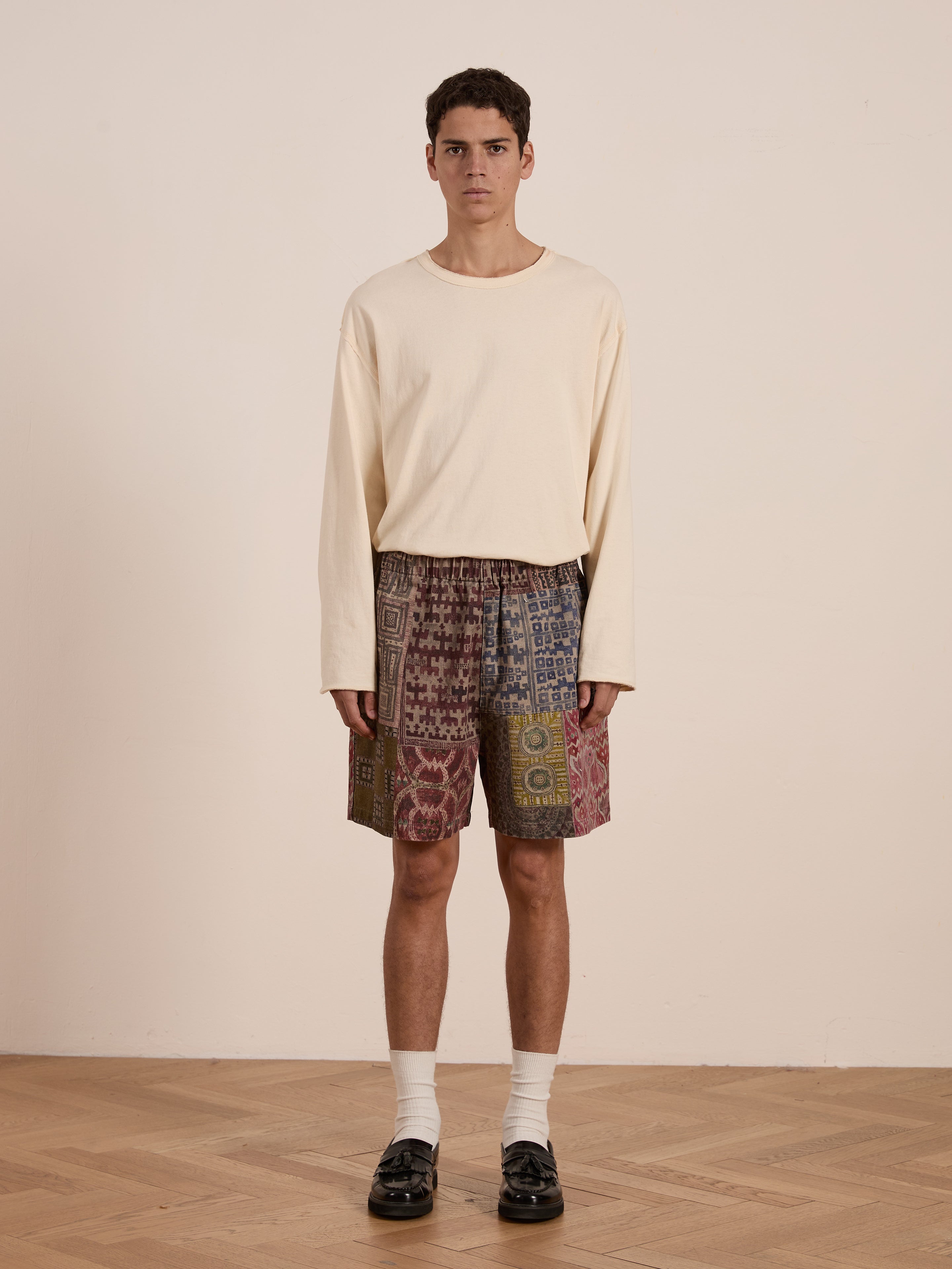 Watercolor Mosaic Work Shorts | Modern Menswear by yycbvcnbmmnbm