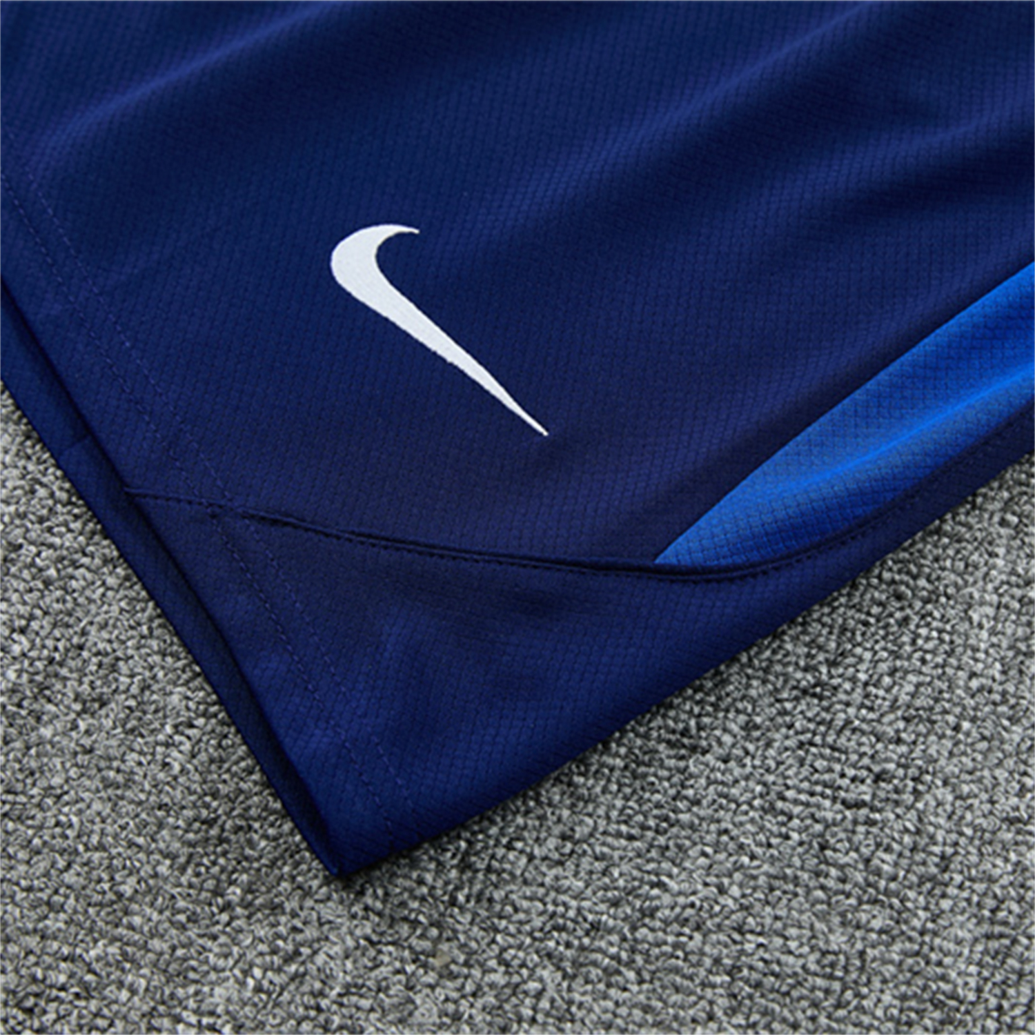 AlphaJersey-Inter Milan 26-27 Short-Sleeve Kids Training Set - Ocean Blue Top & Deep Blue Shorts