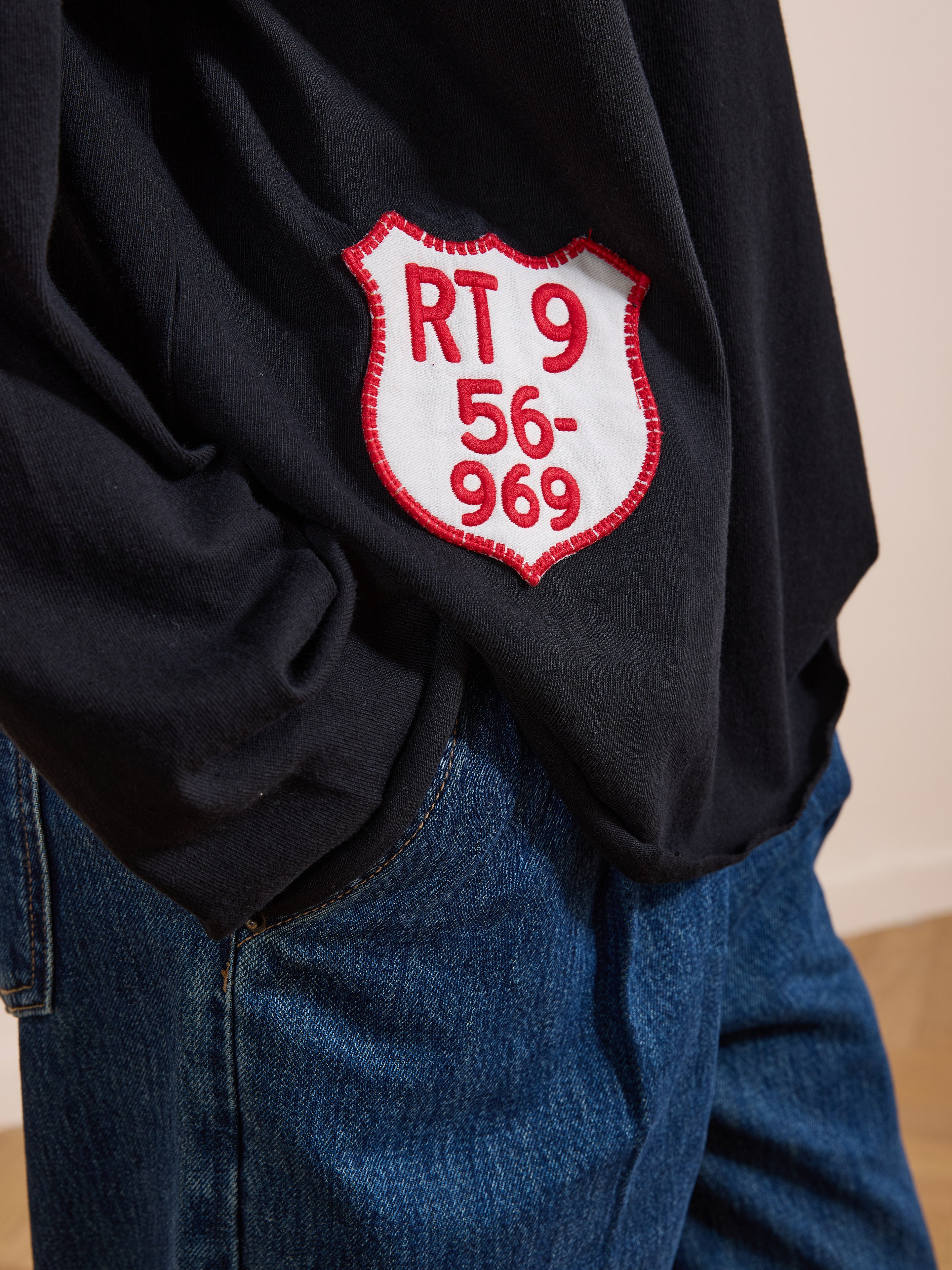 Embroidered Patches LS Tee | Modern Menswear by yycbvcnbmmnbm