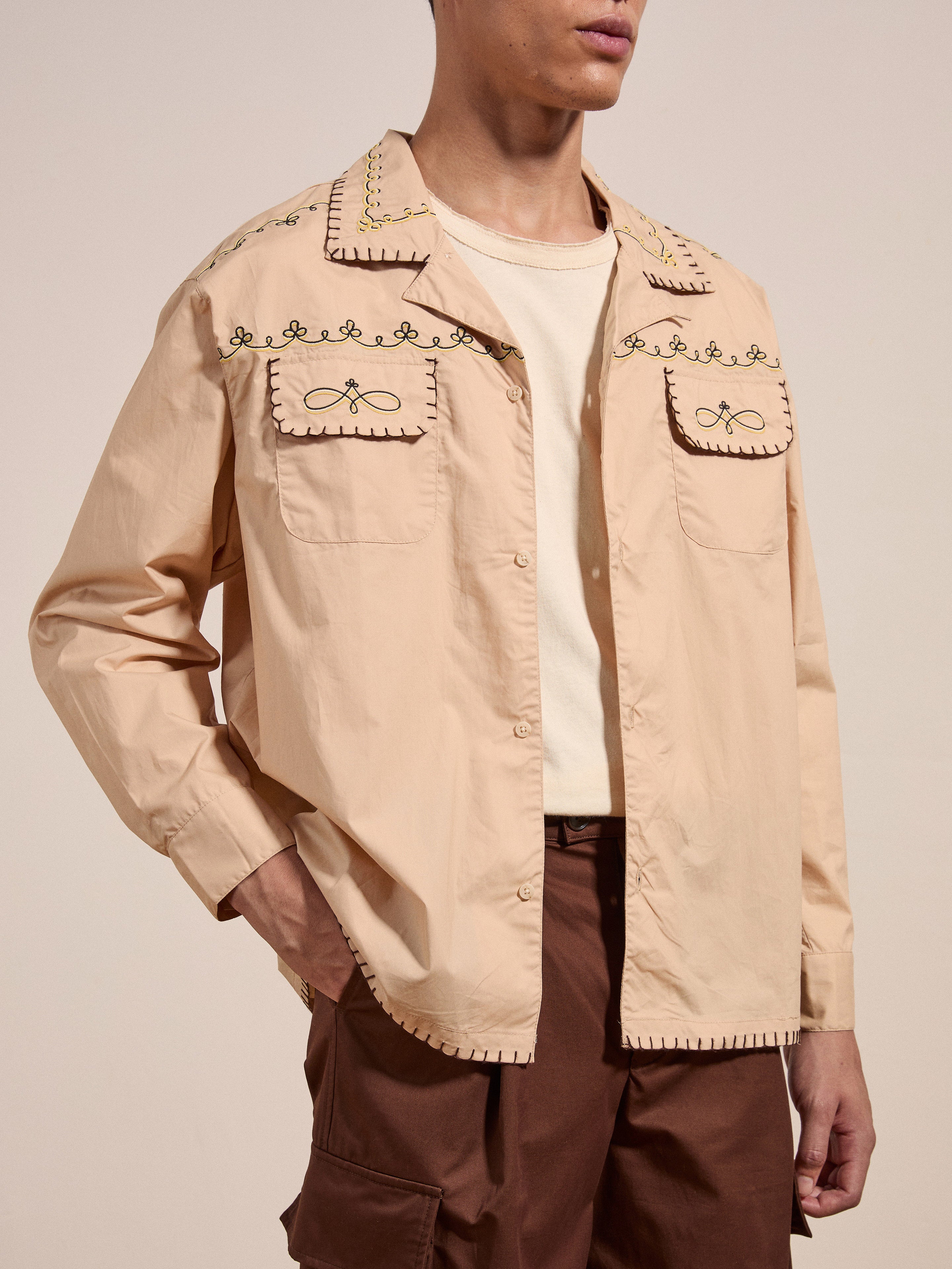 Embroidered Western Button Up | Modern Menswear by yycbvcnbmmnbm