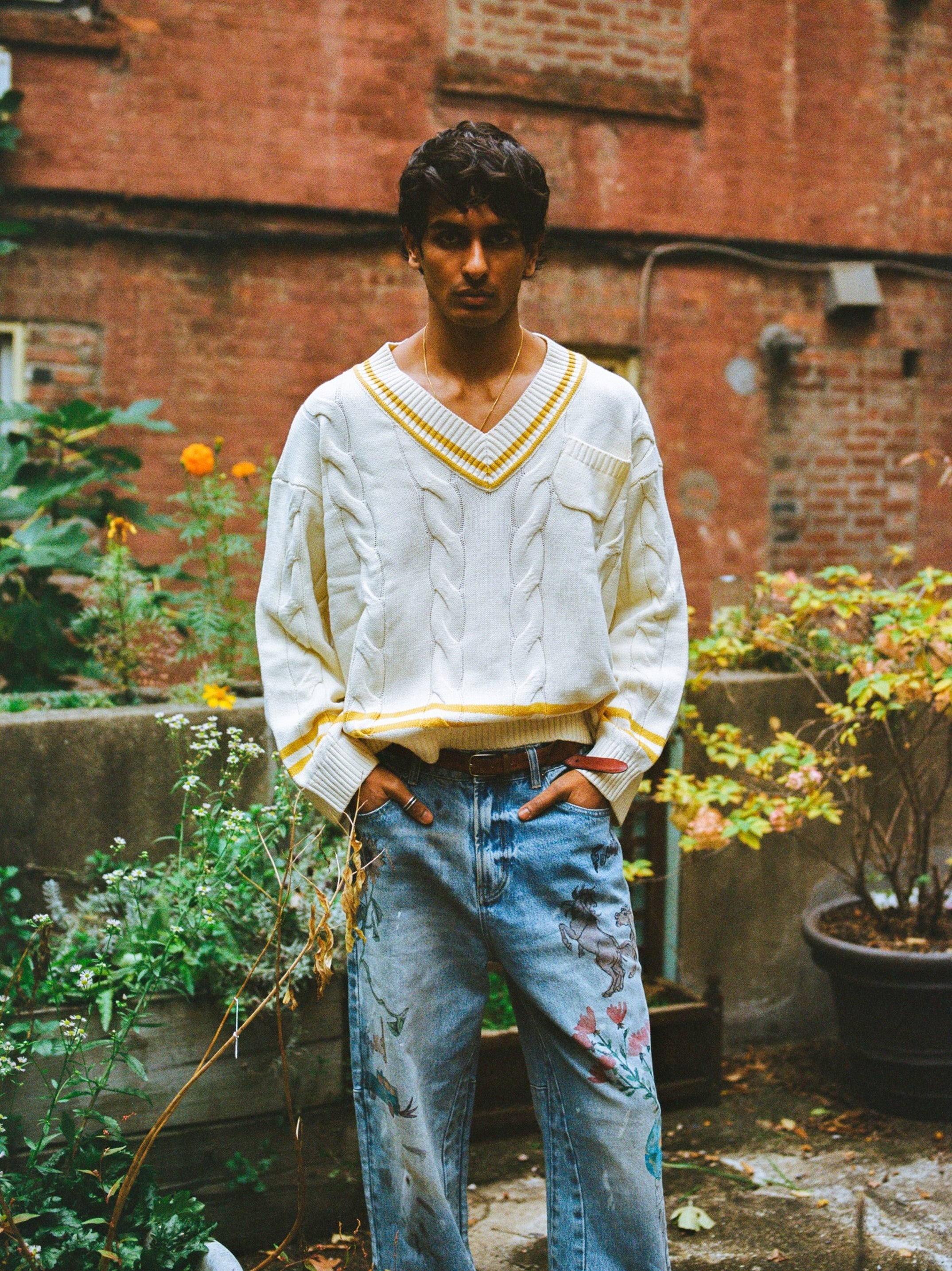 V-Neck Cricket Sweater | Modern Menswear by yycbvcnbmmnbm