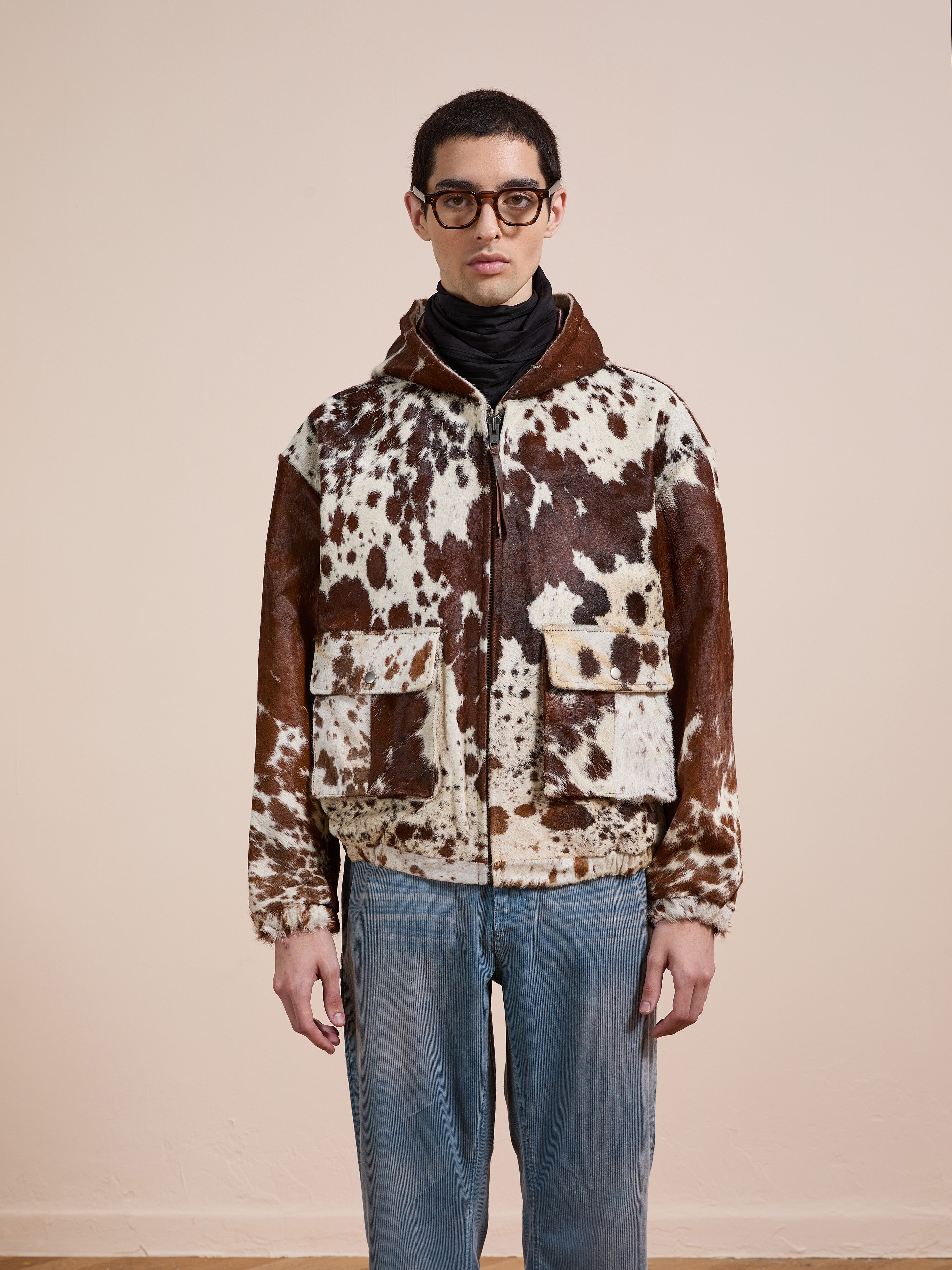 Cowhide Drover Hoodie | Modern Menswear by yycbvcnbmmnbm