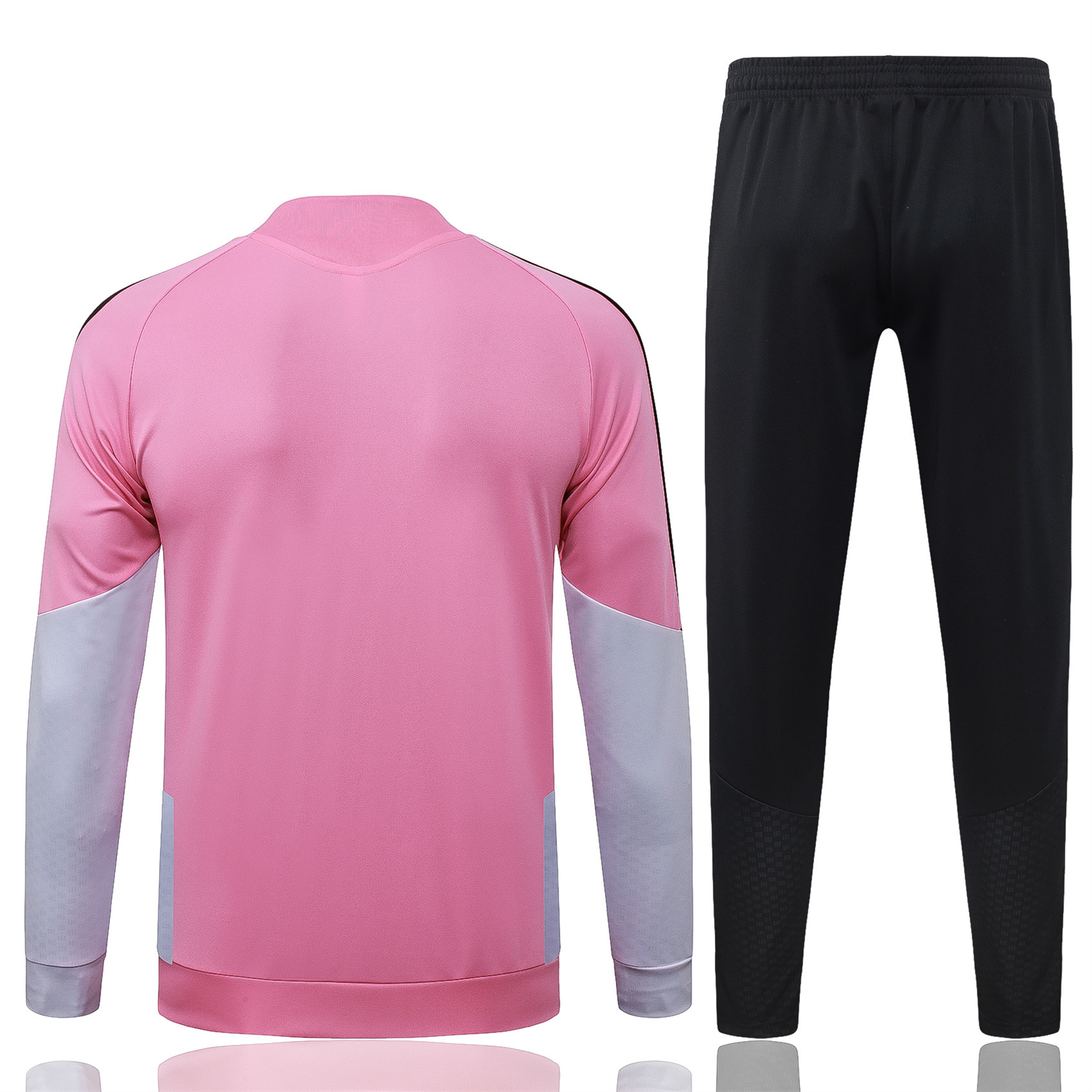 AJ-AlphaJersey-INT M.A.M 26-27 Jacket Training Tracksuit - Pink Top and Black Pants