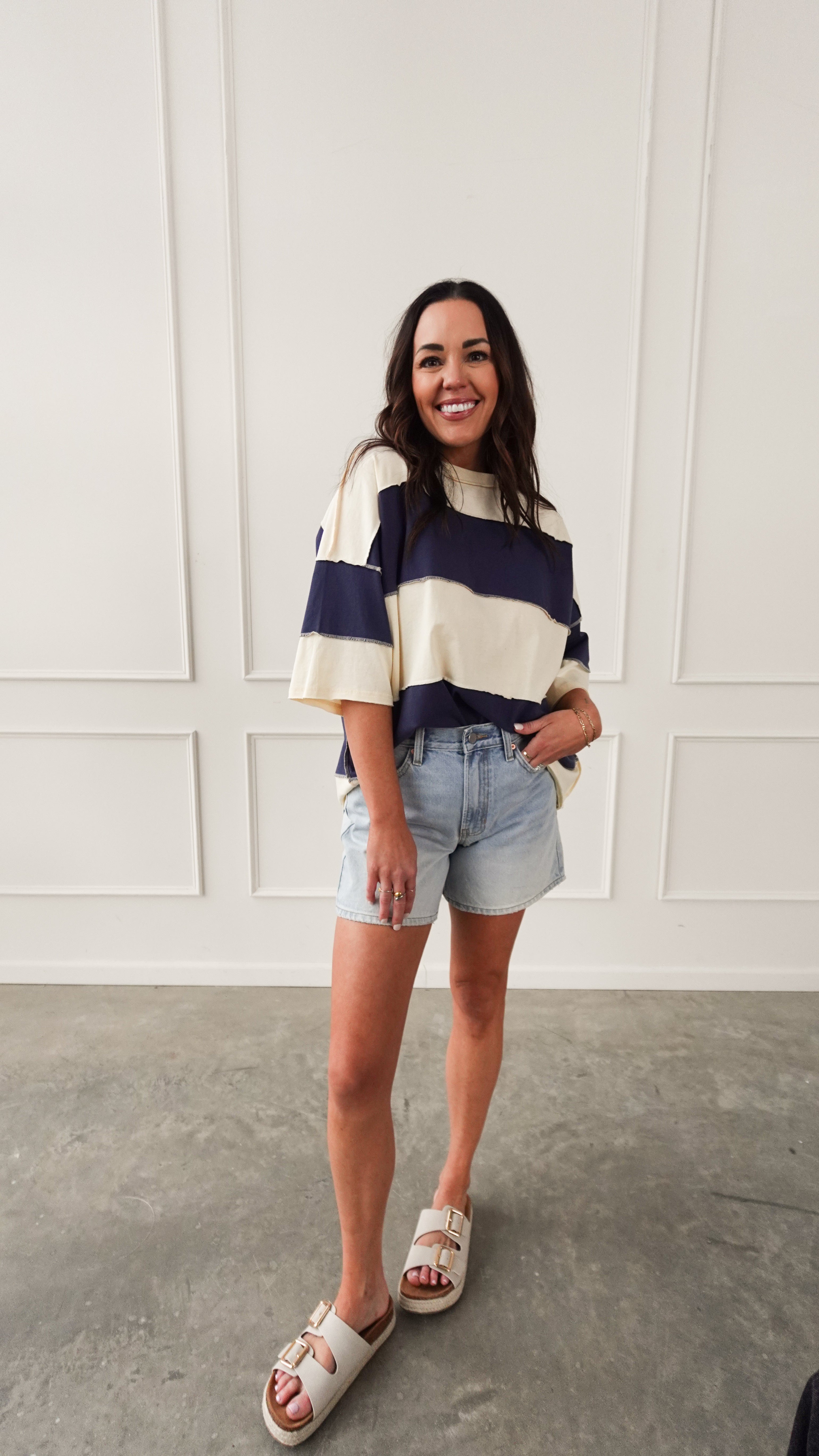 Light Wash High Rise 5" Denim Shorts | Elegant Women's Fashion by coolavocek