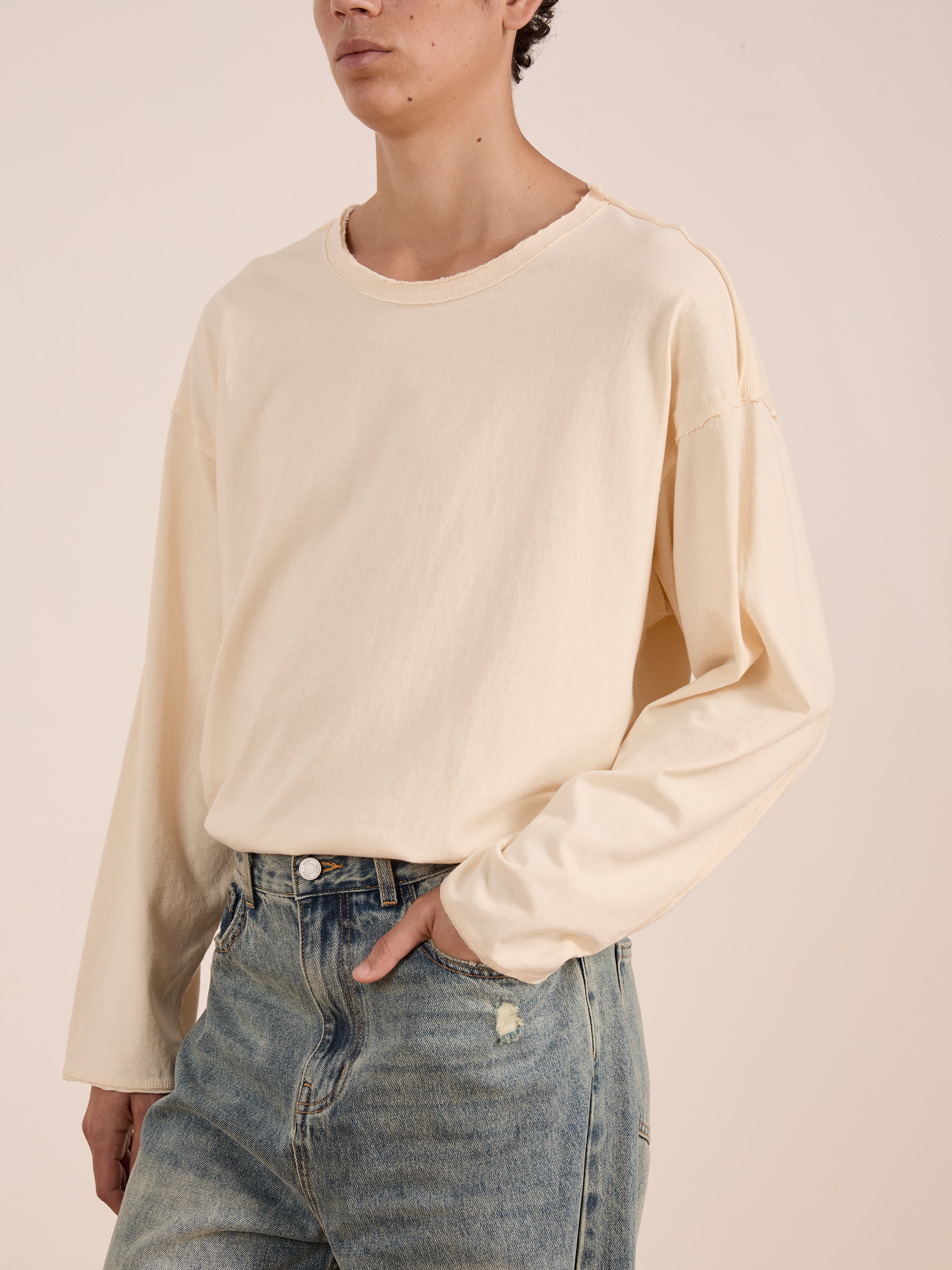 Reversed LS Tee | Modern Menswear by yycbvcnbmmnbm