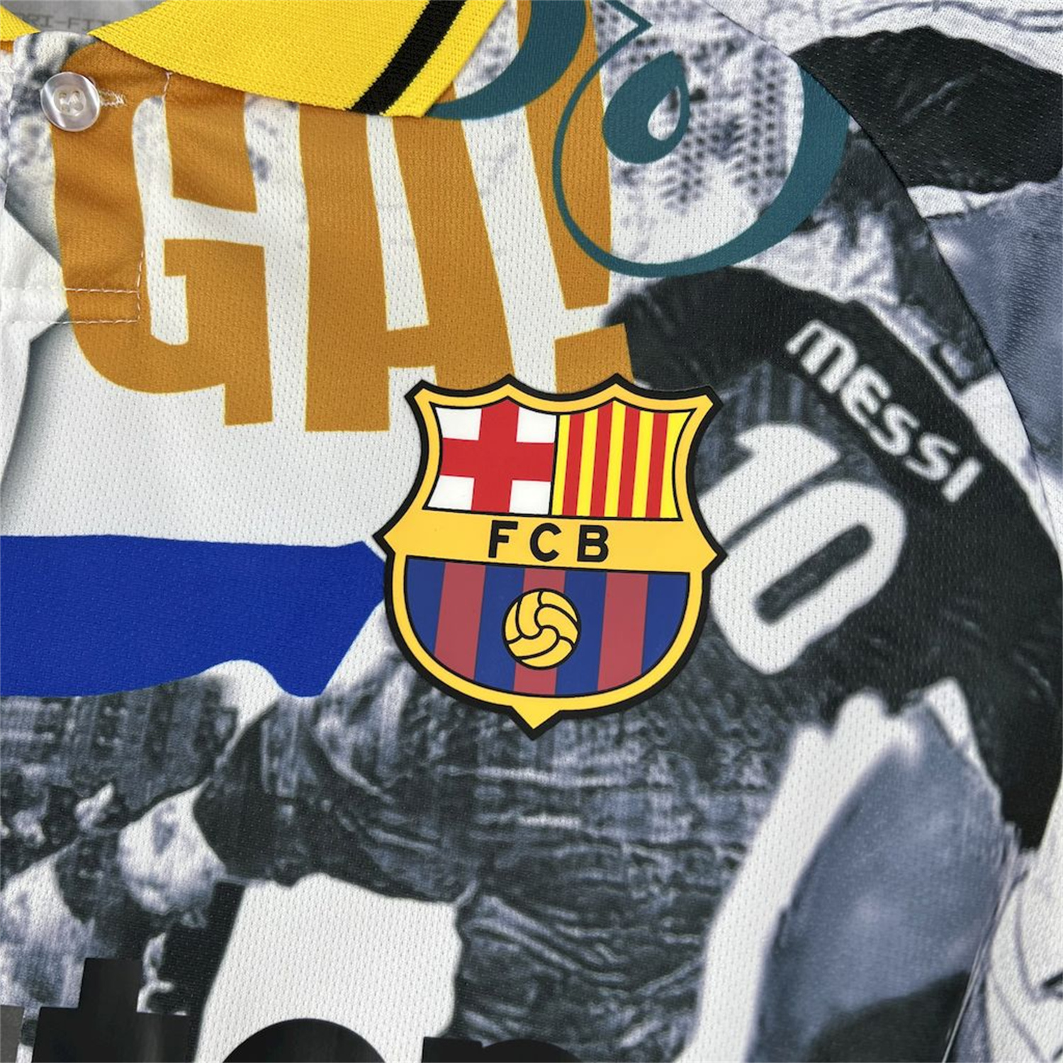 AlphaJersey-Barcelona 25-26 Ronaldo & Messi White Special Jersey - Fans Version