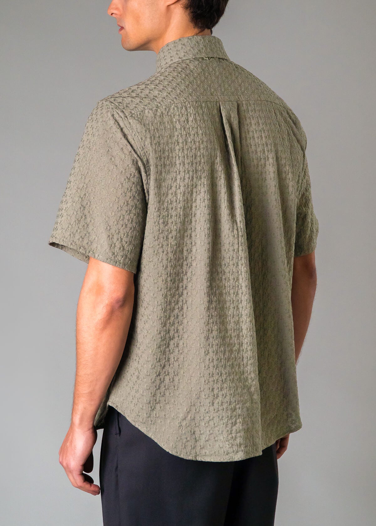 Italy Embroidery Star Olive | Modern Menswear by yycbvcnbmmnbm