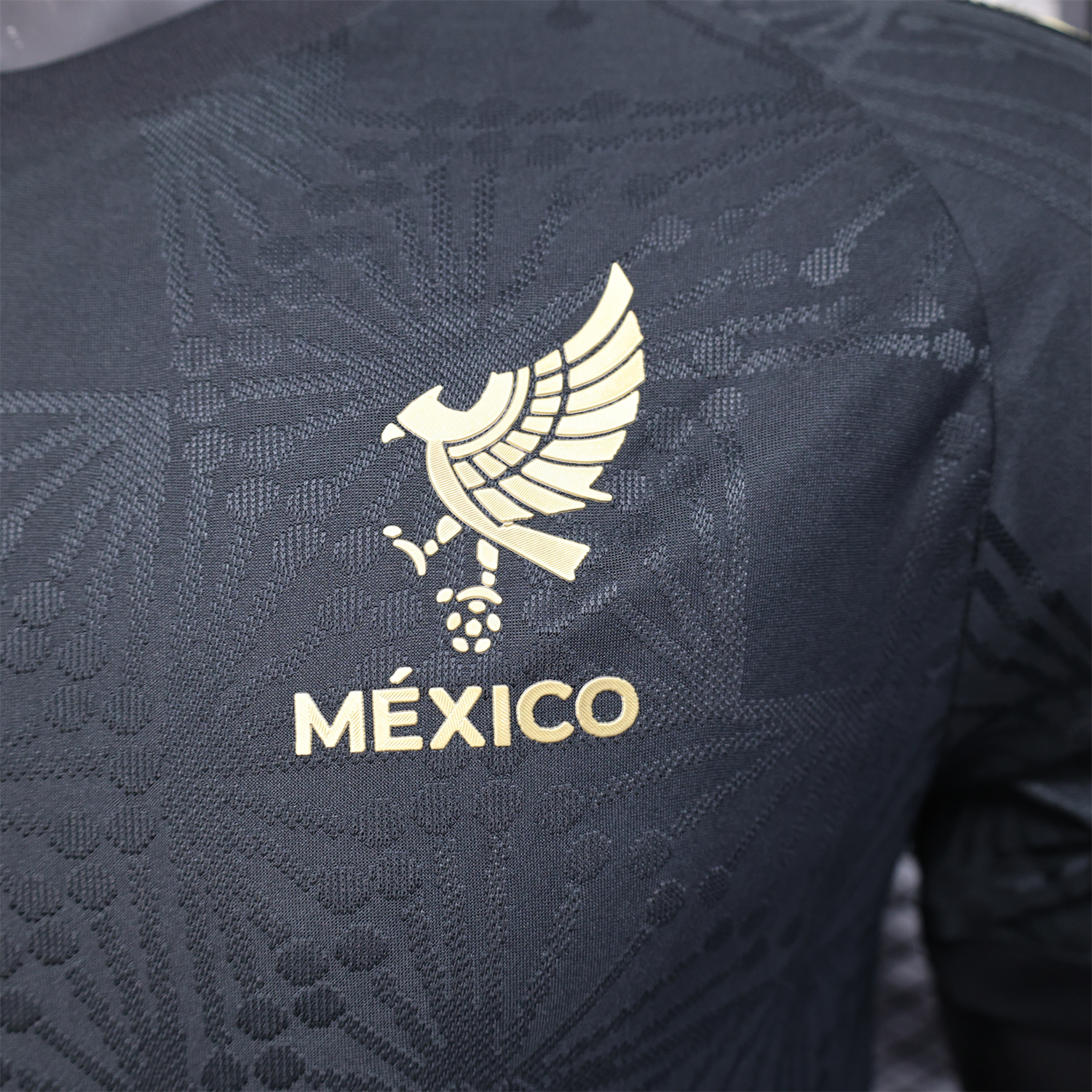 AlphaJersey-Mexico 2025 Gold Cup Black Special Edition Jersey - Player Version