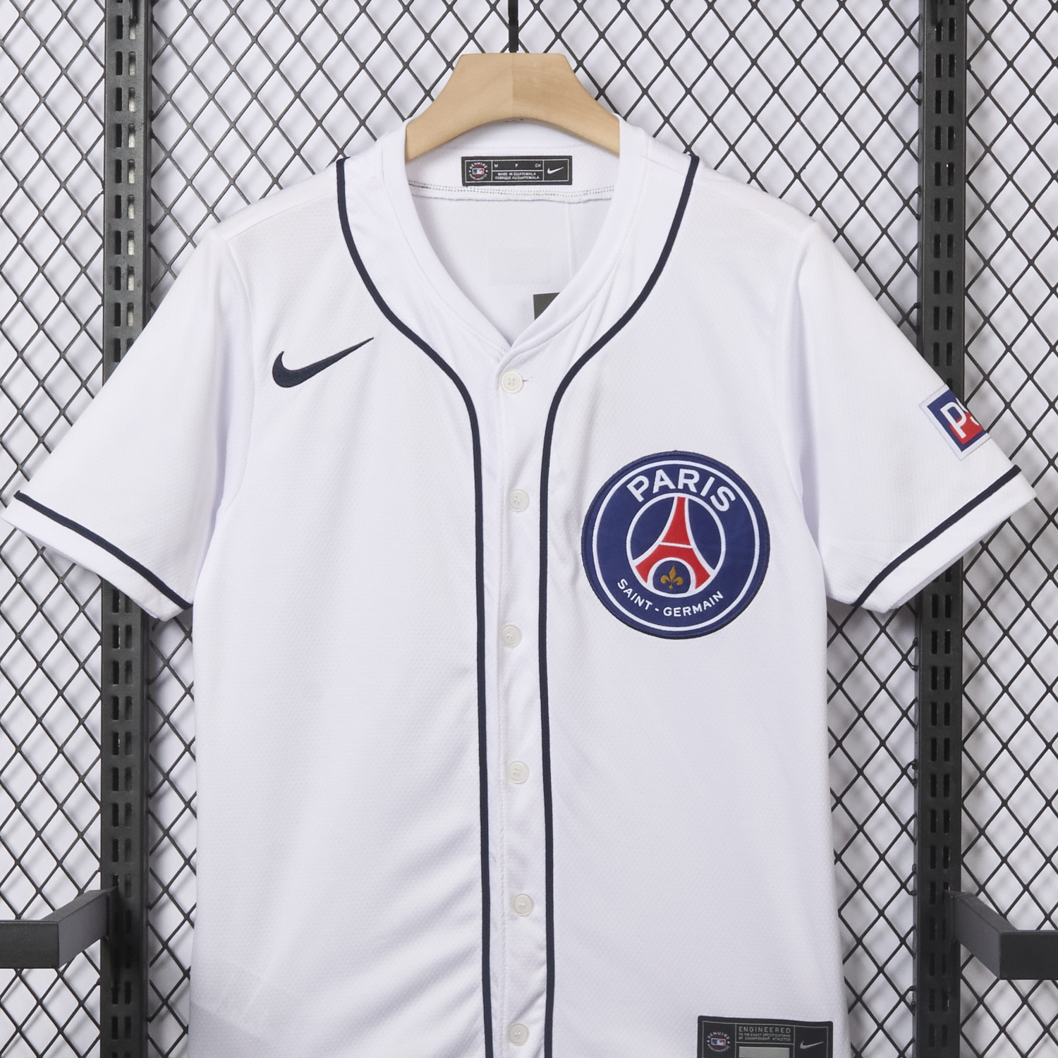 AlphaJersey-Paris Saint-Germain PSG 25-26 White Limited Baseball Jersey