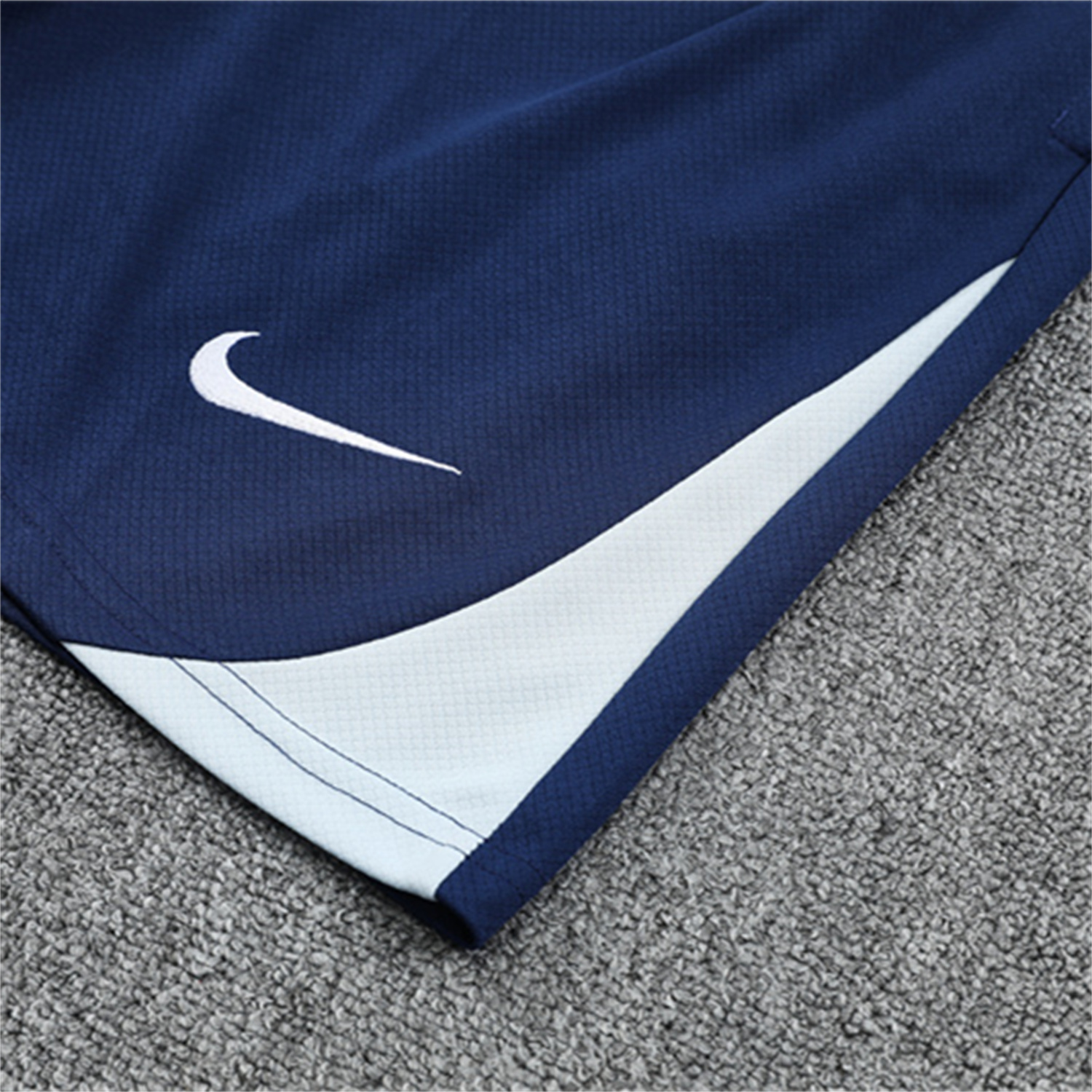 AlphaJersey-Inter Milan 25-26 Short-Sleeve Kids Training Set - Light Grey Top & Blue Shorts