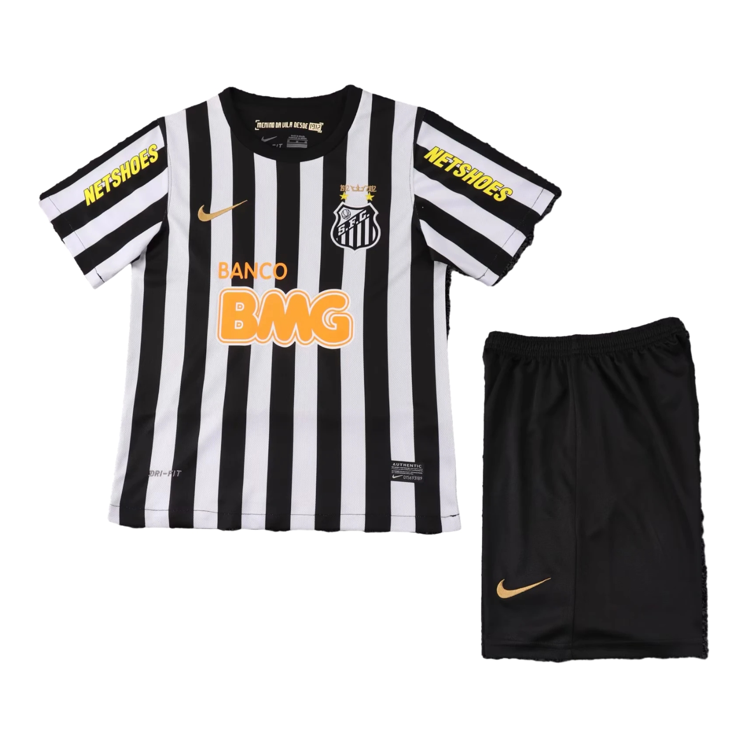 AlphaJersey-Retro Santos 2012 Away Kids Kit